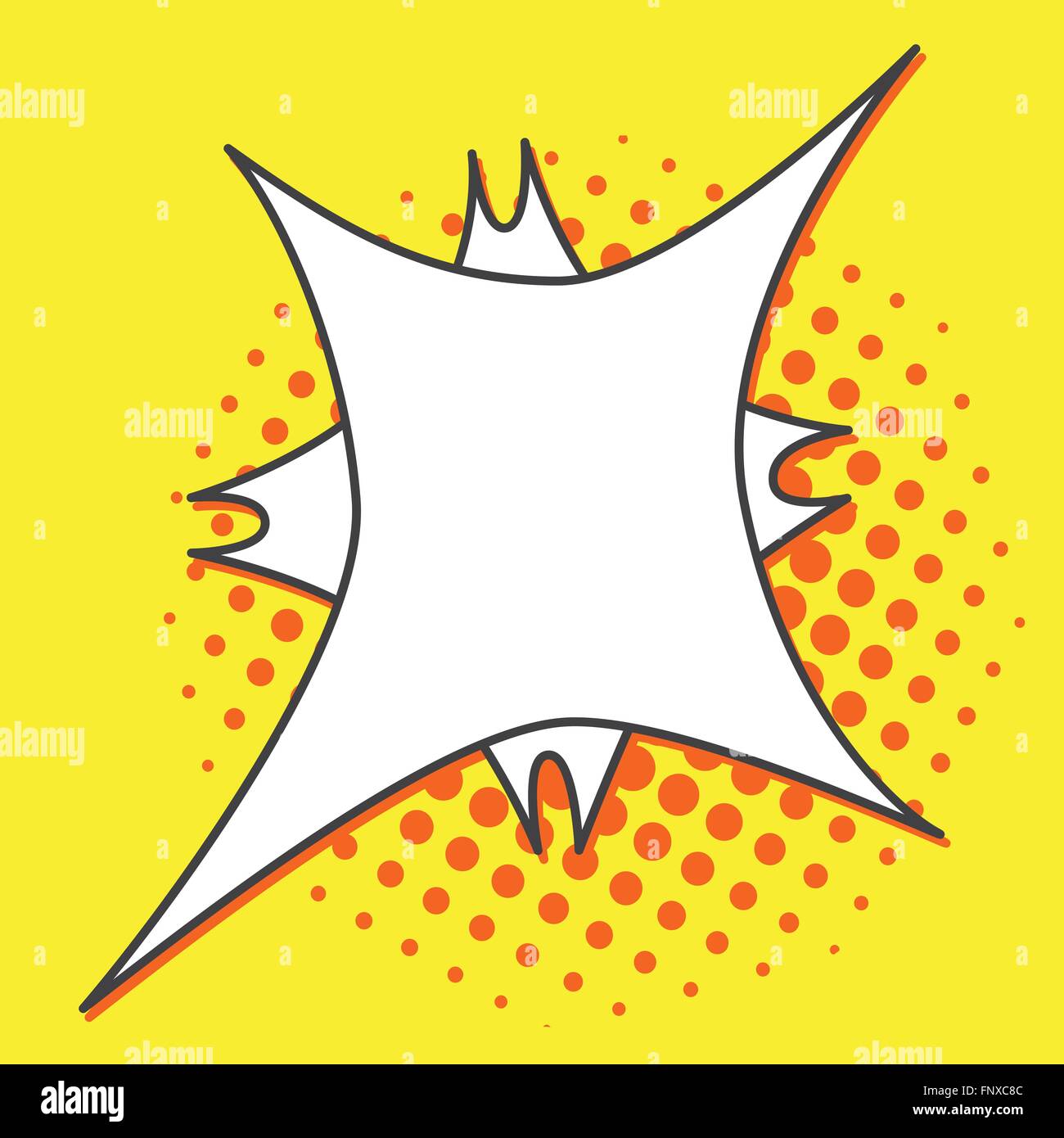 Pop art speech bubbles on yellow background Stock Vector Image & Art ...