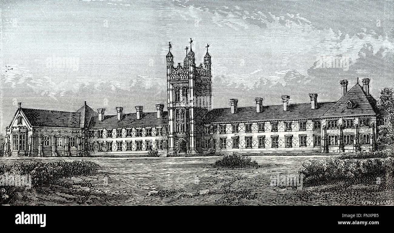 Wesleyan Theological Institution, Handsworth College, Birmingham, Warwickshire, England, 19th century Stock Photo