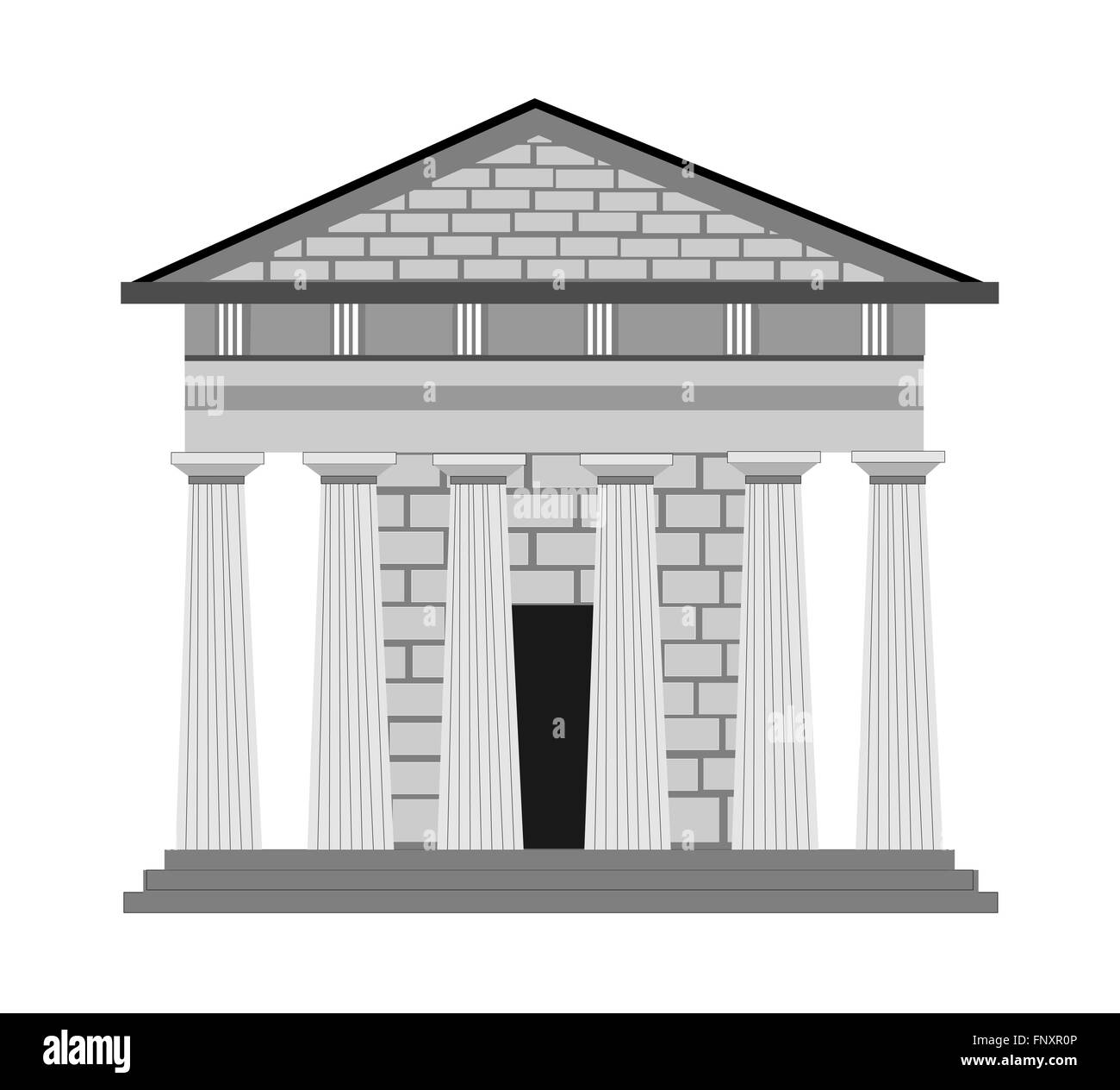 Greek style in architecture Stock Photo - Alamy
