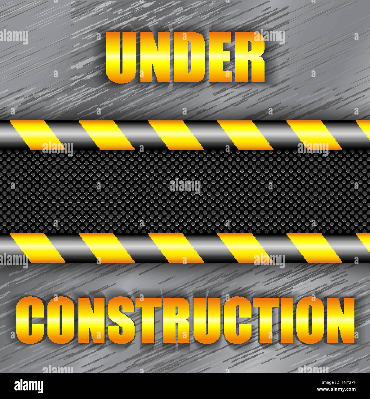 Under construction background with copy space Stock Vector
