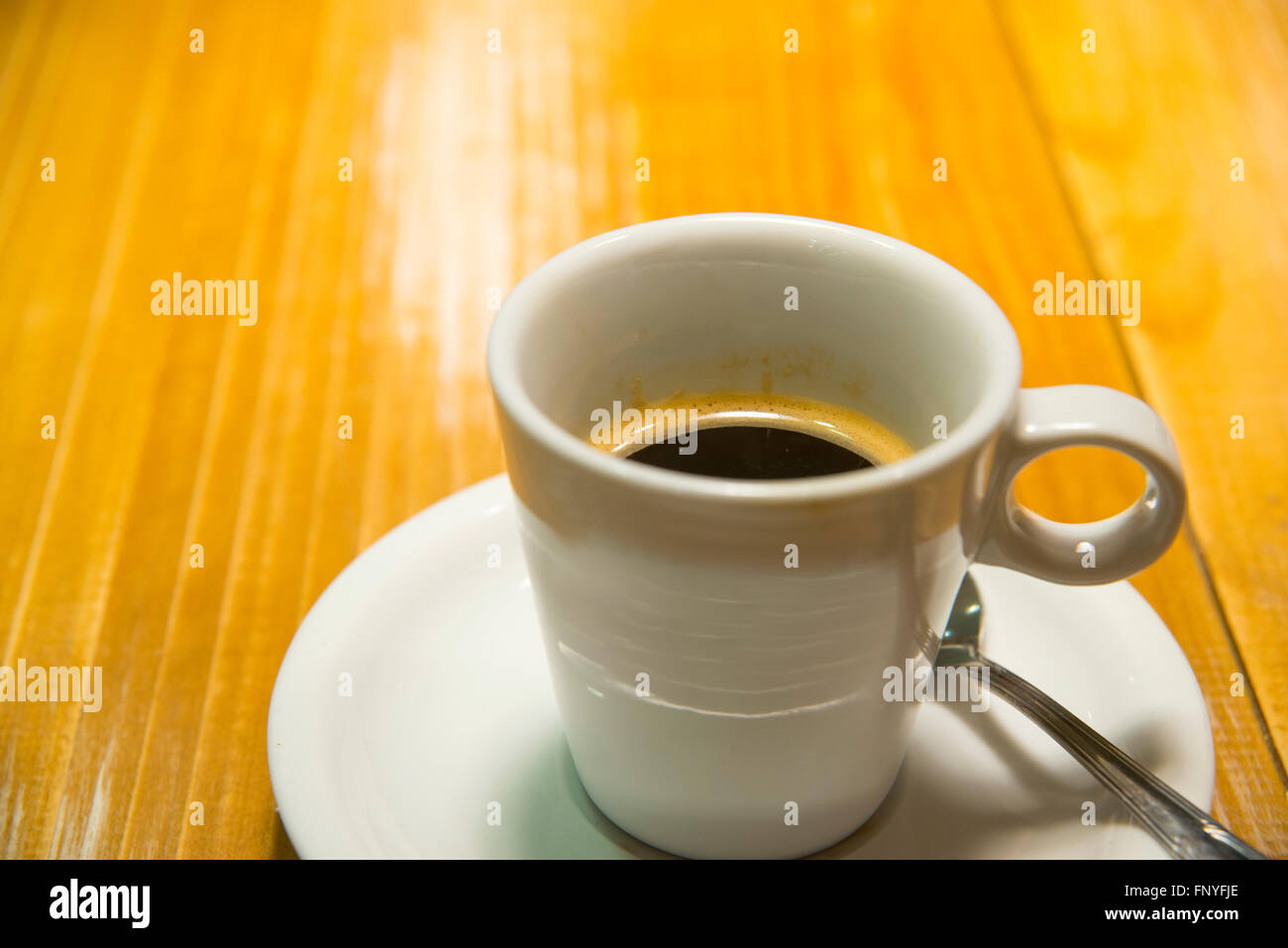 Cup of coffee. Close view. Stock Photo