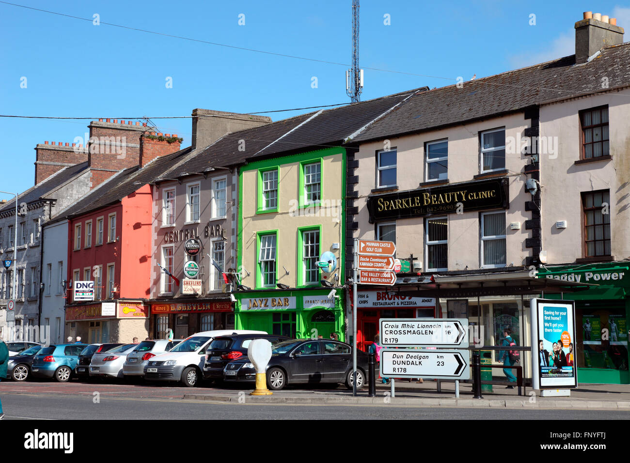 Carrickmacross Main Street, County Monaghan Stock Photo