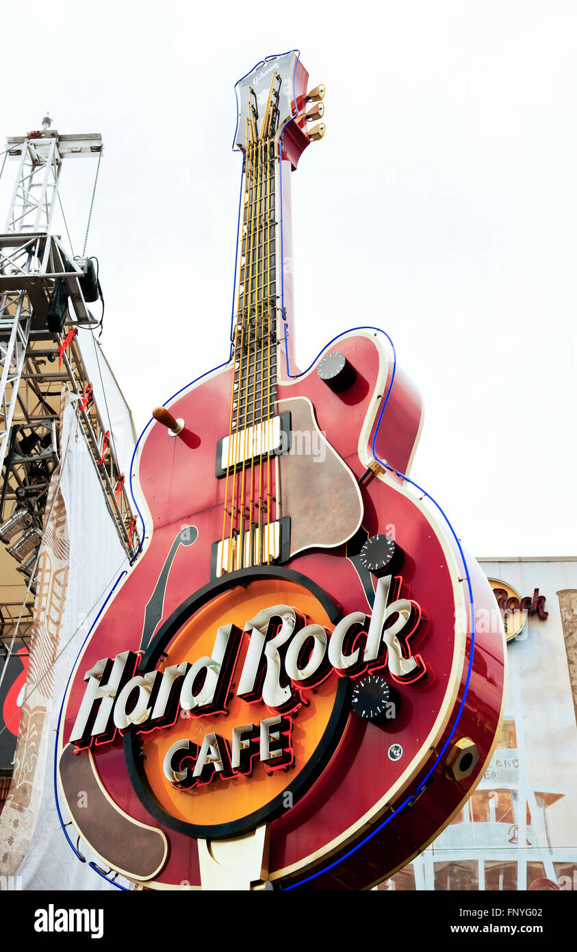 The Hard Rock Café in Nashville Tennessee Stock Photo