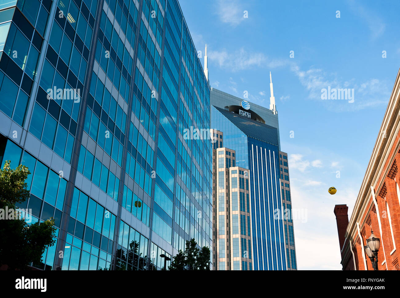 Nashville Tennessee Skyline city cityscape Stock Photo