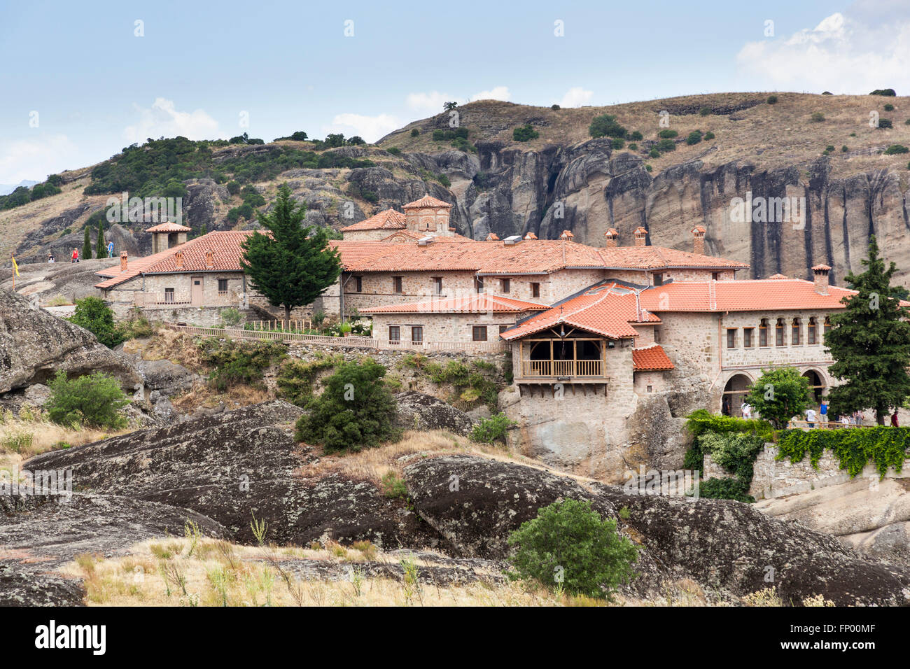 Monastery of the Holy Trinity, Meteora, Thessaly, Greece Stock Photo