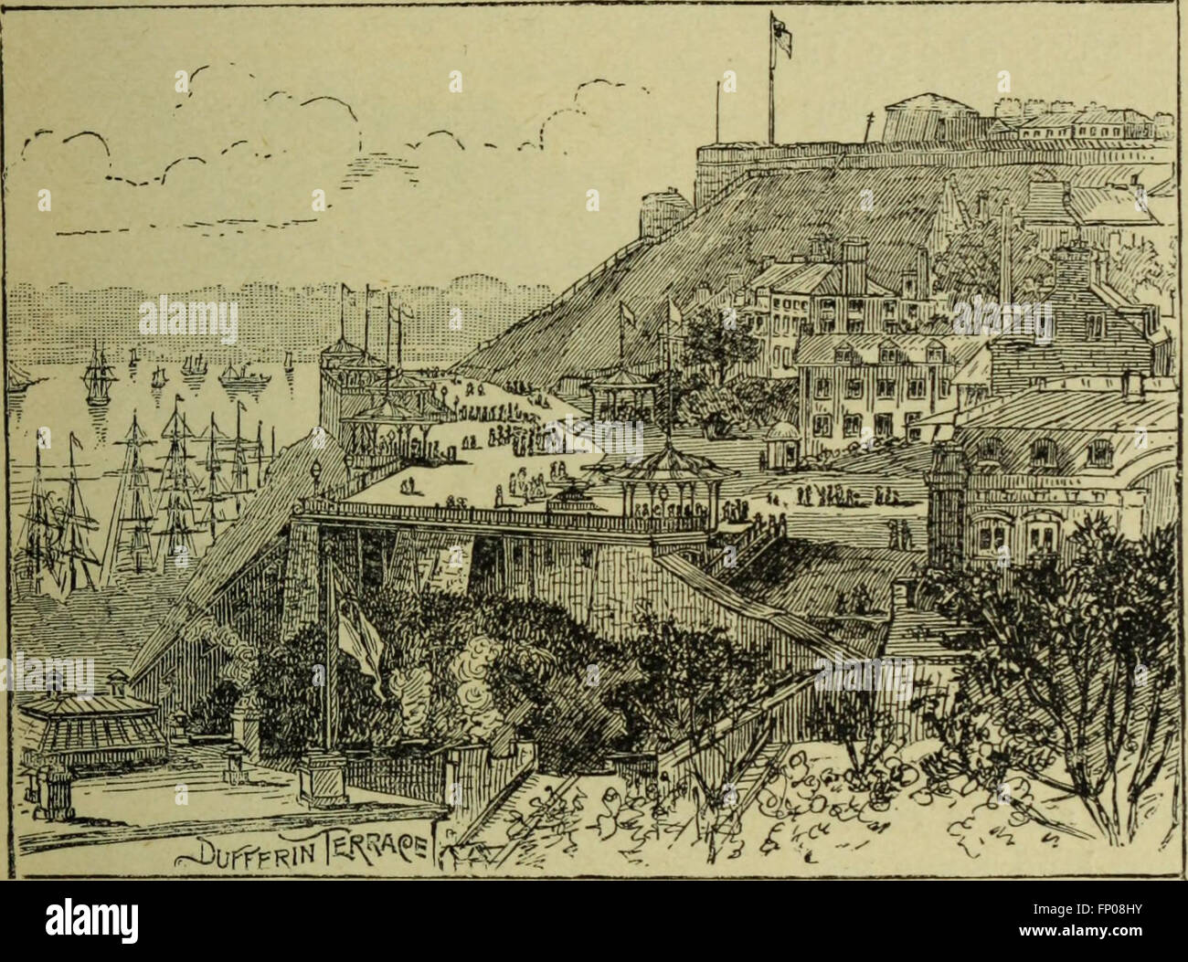 The Quebec Central Railway. Sights and scenes for the tourist. Pen and pencil sketches of Quebec City, the Chaudiere and St. Francis valleys, and lower St. Lawrence River (1889) Stock Photo