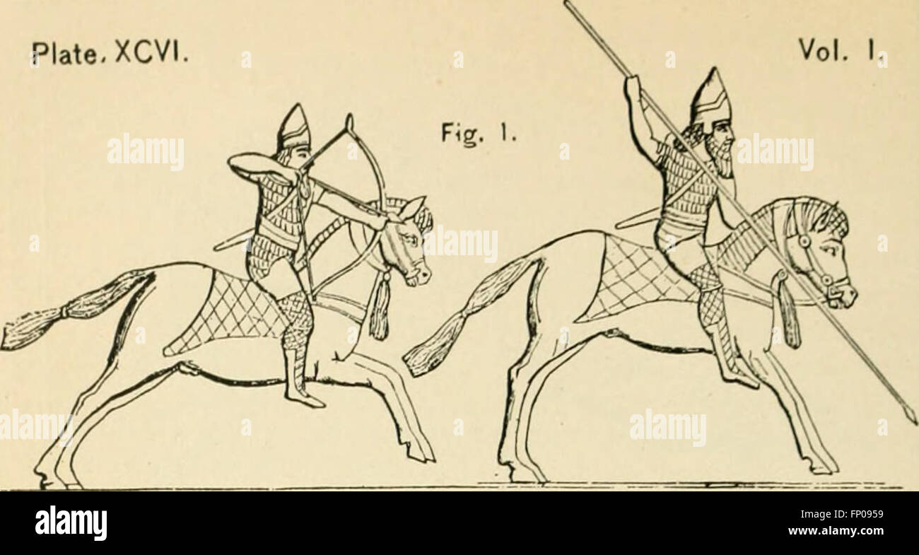 The seven great monarchies of the ancient eastern world- or, The history, geography and antiquities of ChaldC3A6a, Assyria, Babylon, Media, Persia, Parthia, and Sassanian or New Persian empire (1880) Stock Photo