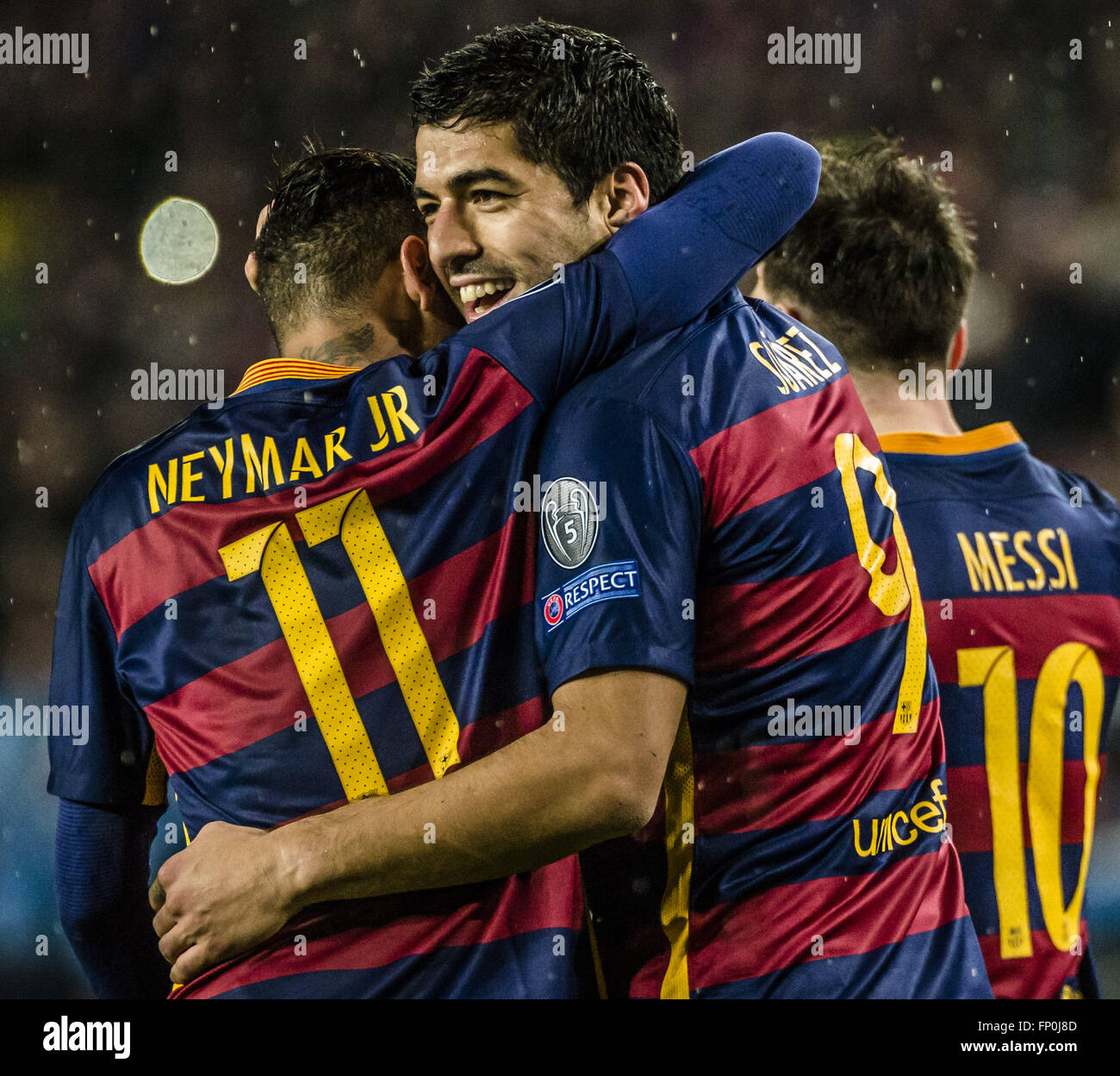 Messi neymar suarez champions league hi-res stock photography and