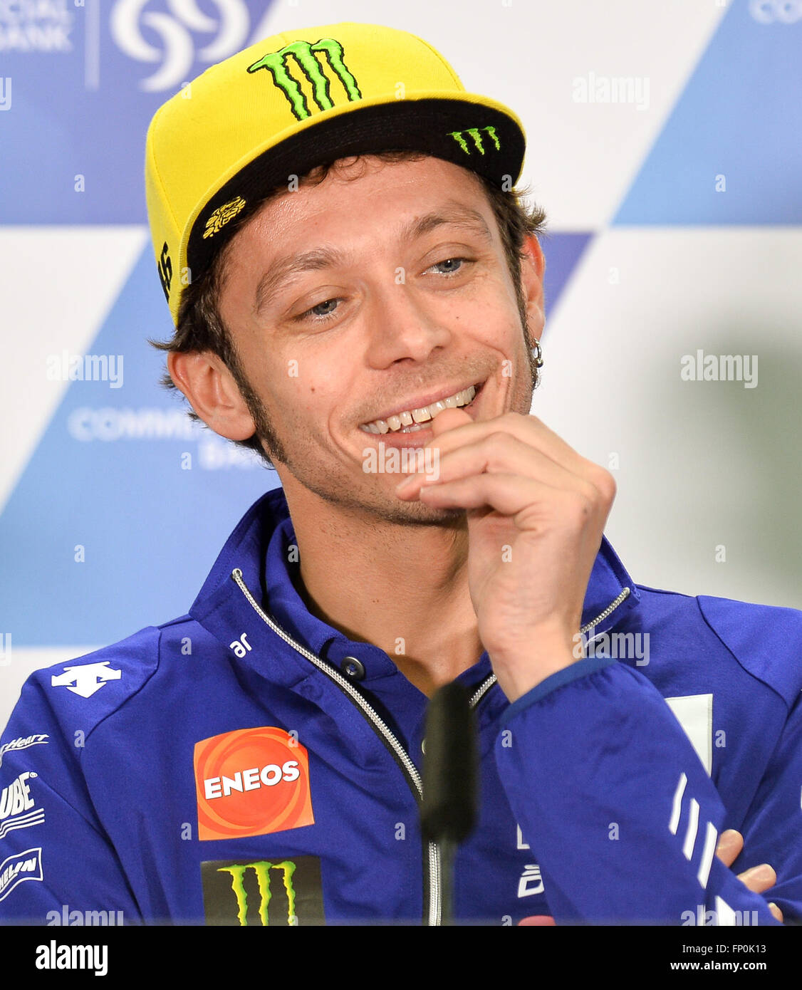 Rossi Rider Doha, March 16. 20th Mar, 2016. Italian MotoGP rider Valentino Rossi of ...