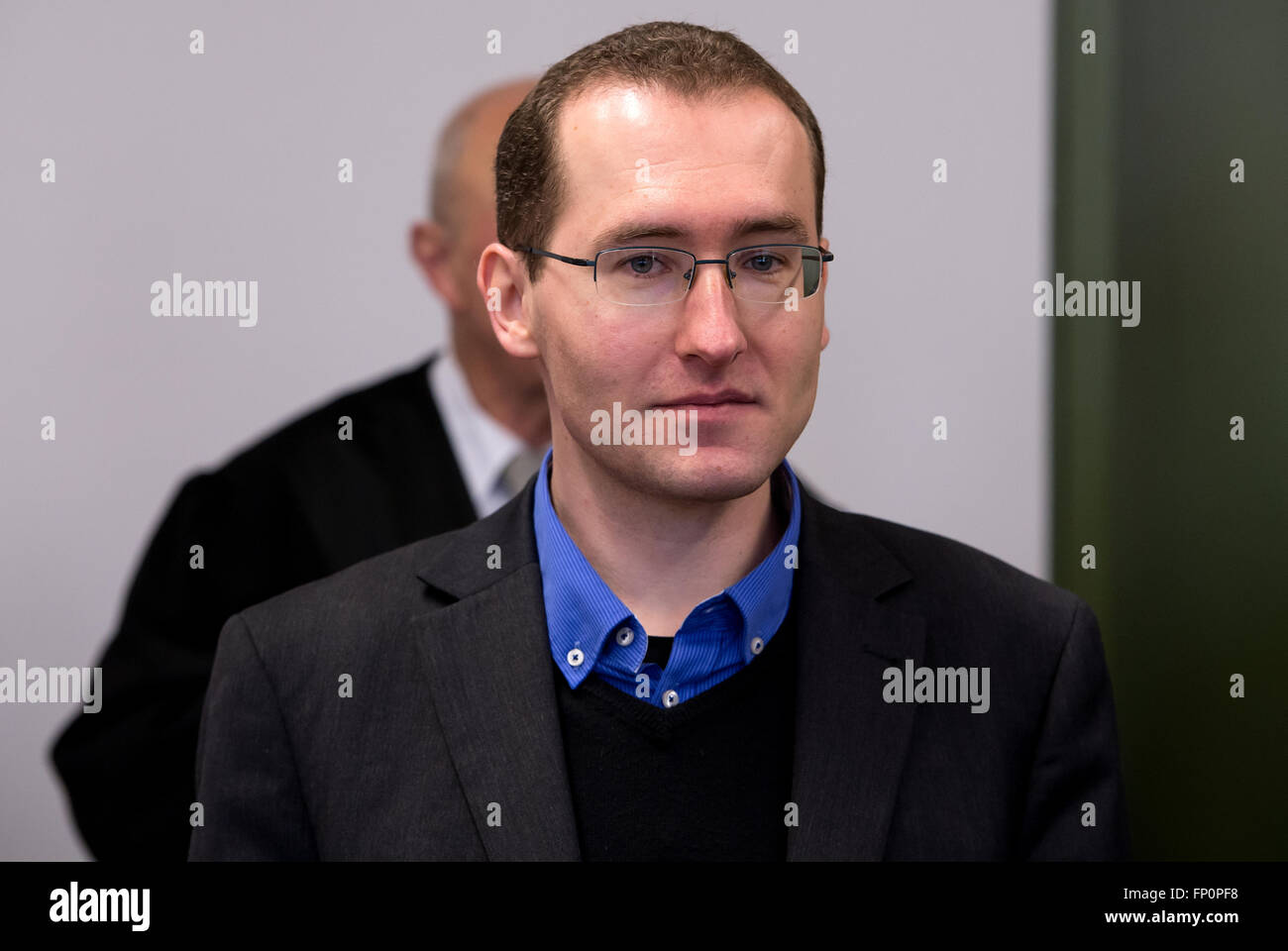 Munich, Germany. 17th Mar, 2016. Former BND employee Markus R. before ...