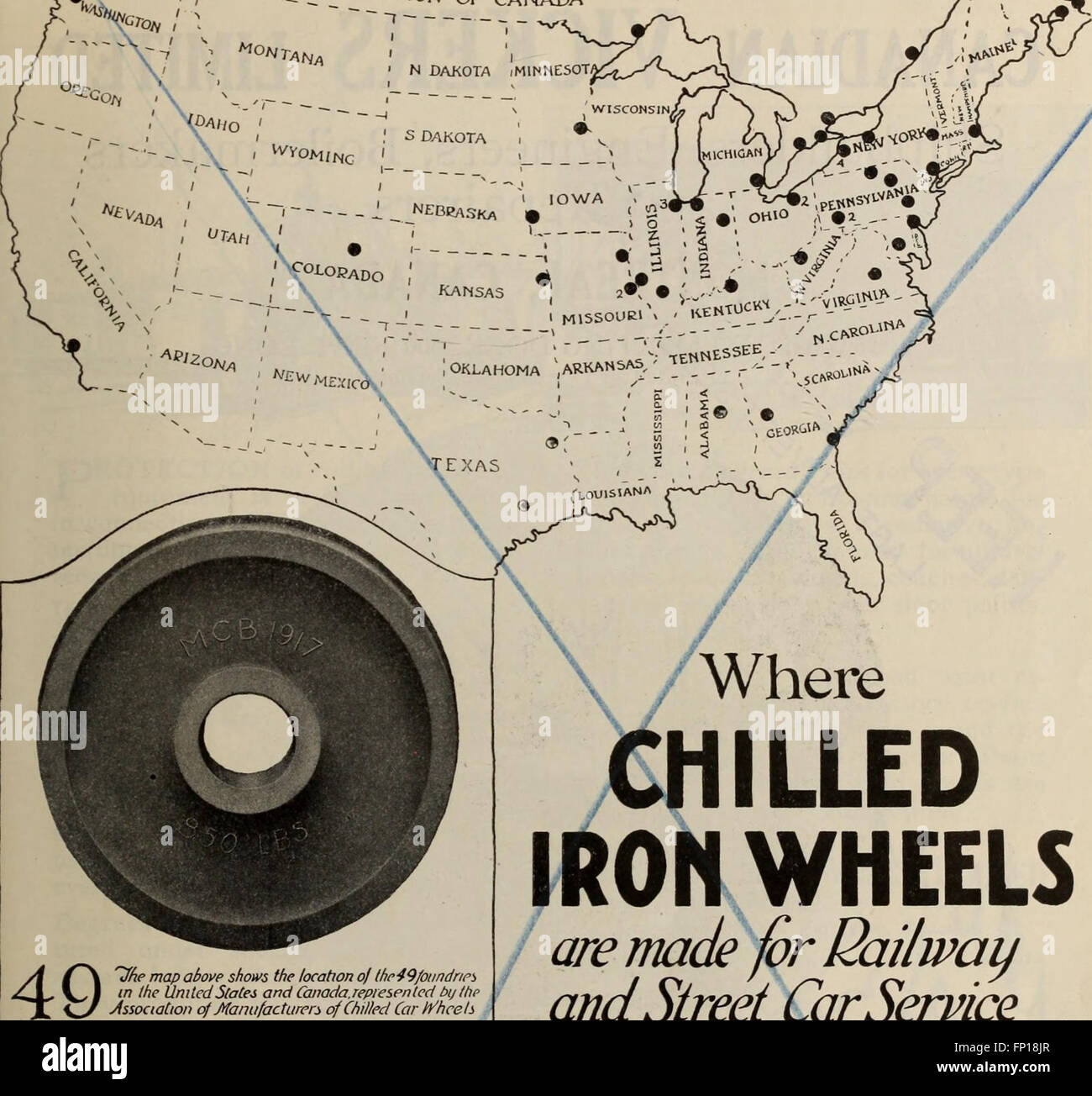 Canadian transportation and distribution management (1921 Stock Photo