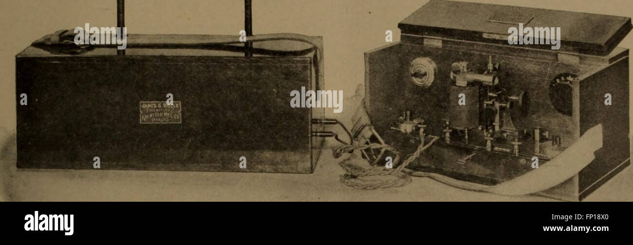 Roentgen induction coils and other Xray apparatus (1904 Stock Photo