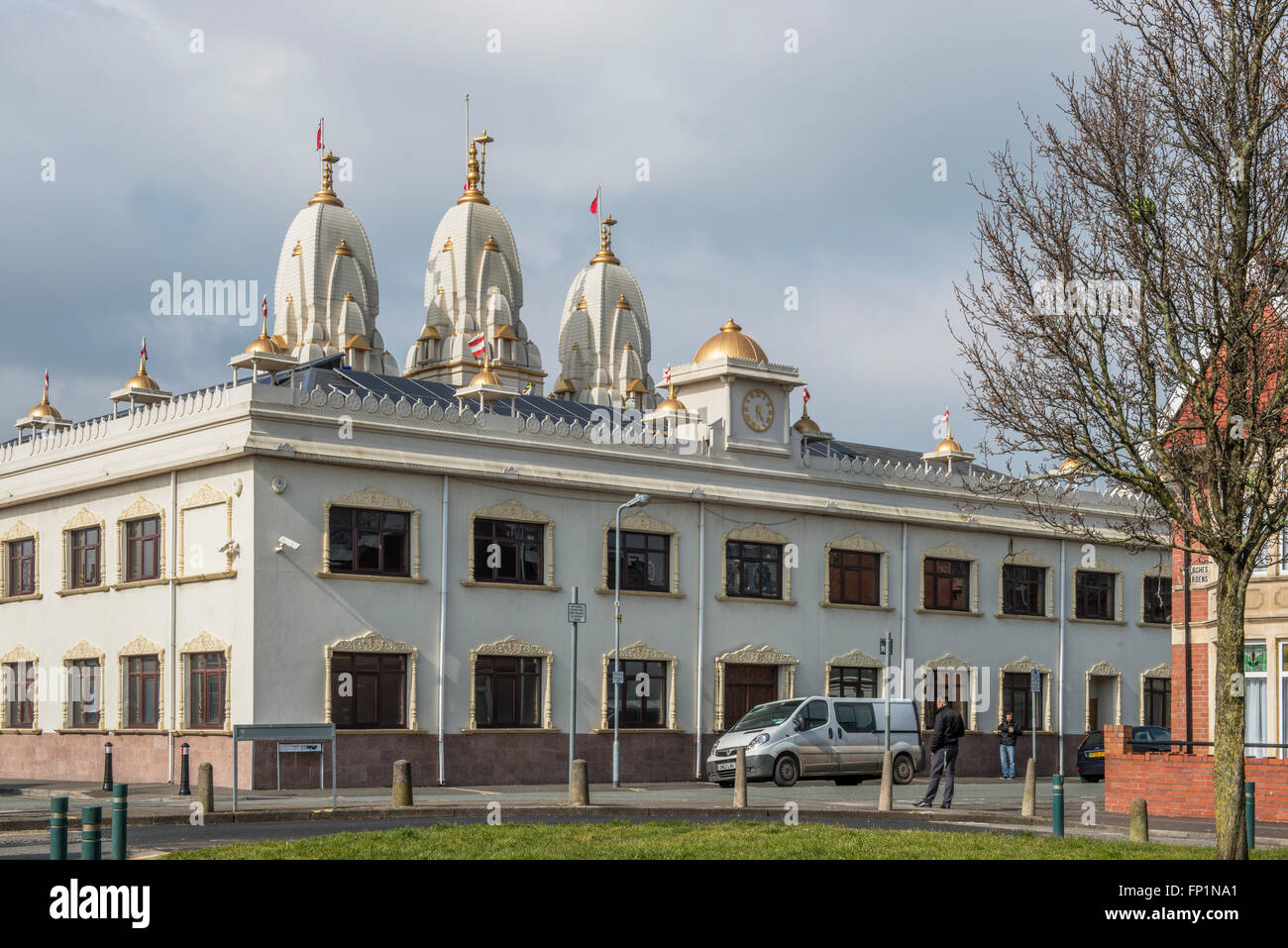 Shree Swaminarayan Hindu Temple in Grangetown, Cardiff. Stock Photo