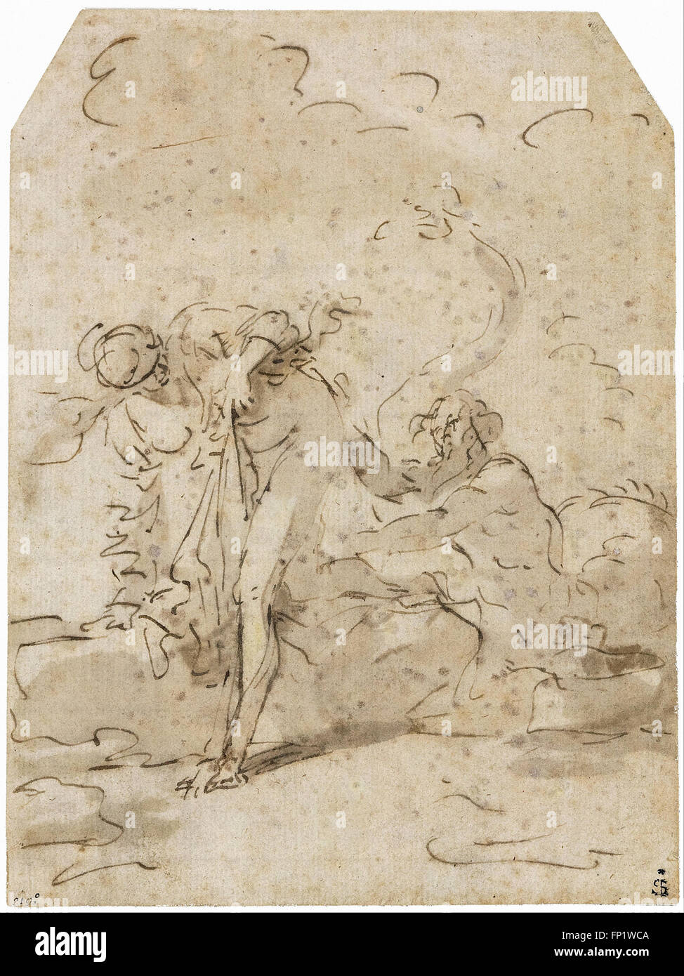 Salvator Rosa - Glaucus and Scylla Stock Photo
