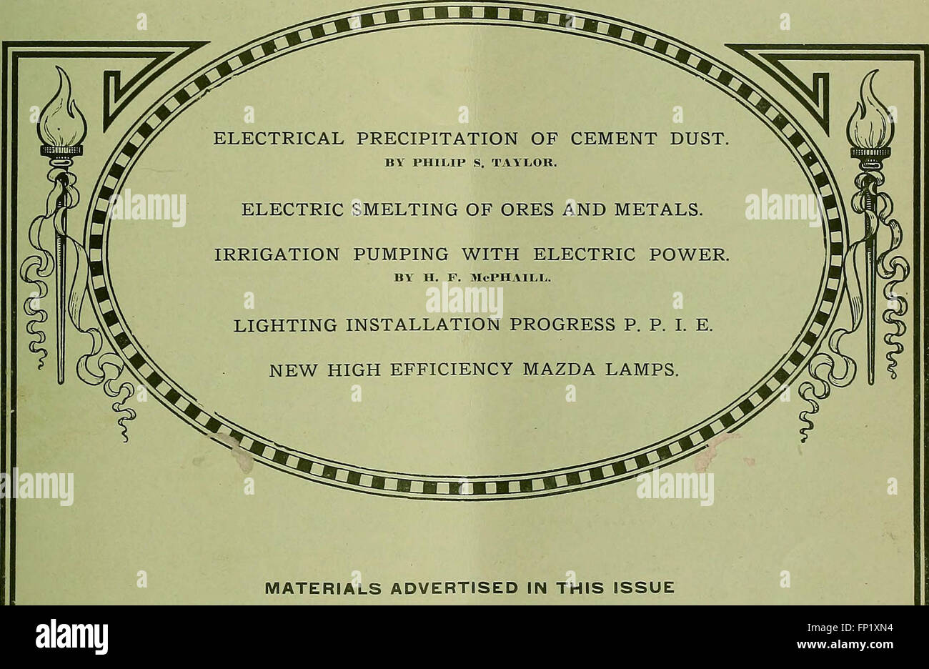 This 1914 journal covers the advancements in electricity, power