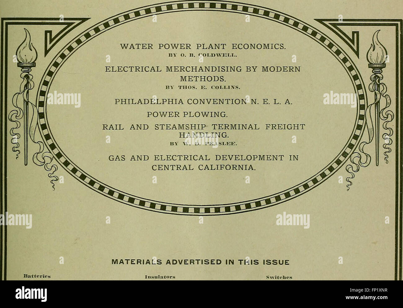 Journal of electricity, power, and gas (1914 Stock Photo Alamy