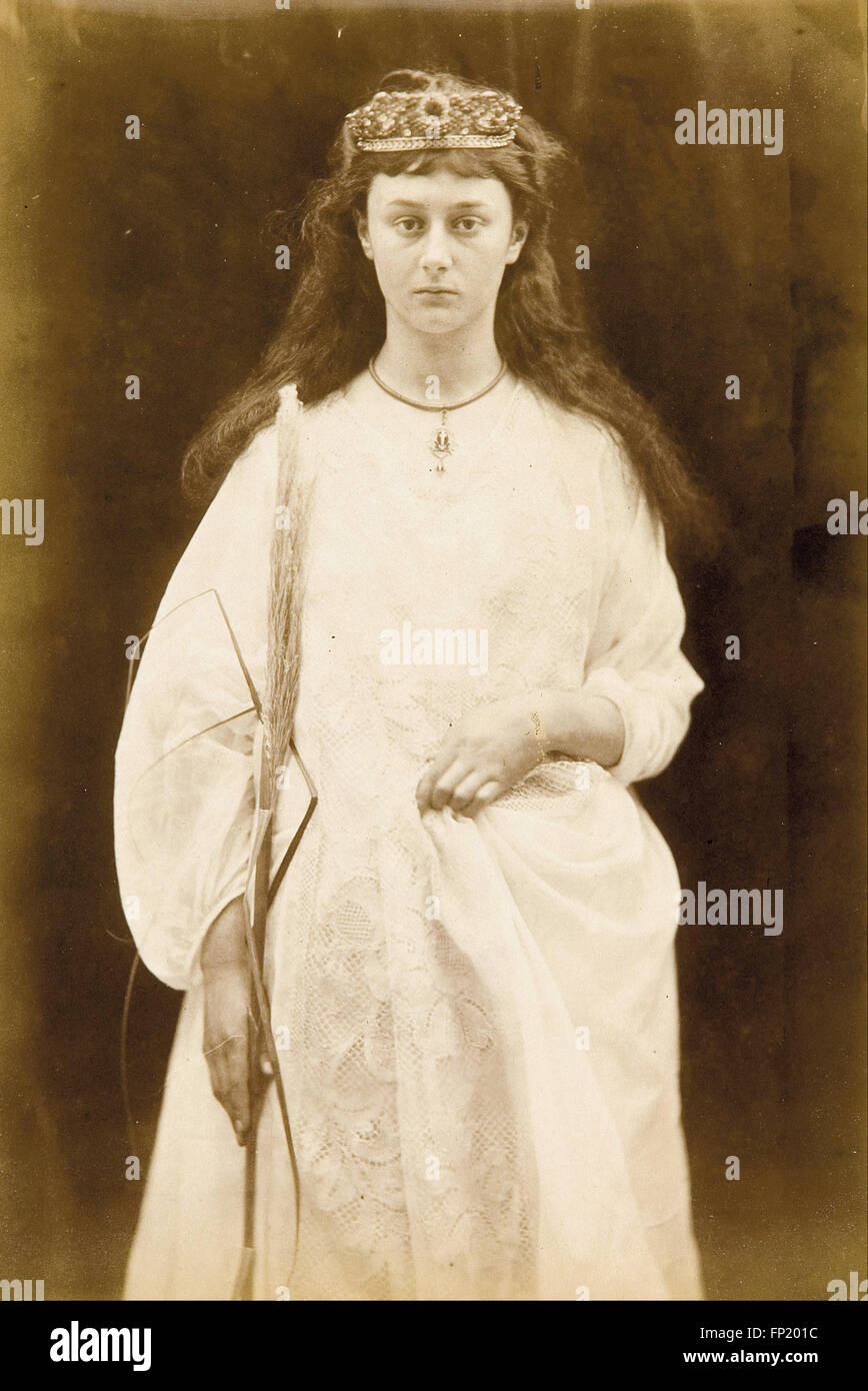 Julia M. Cameron - St Agnes (Alice Liddell) Stock Photo