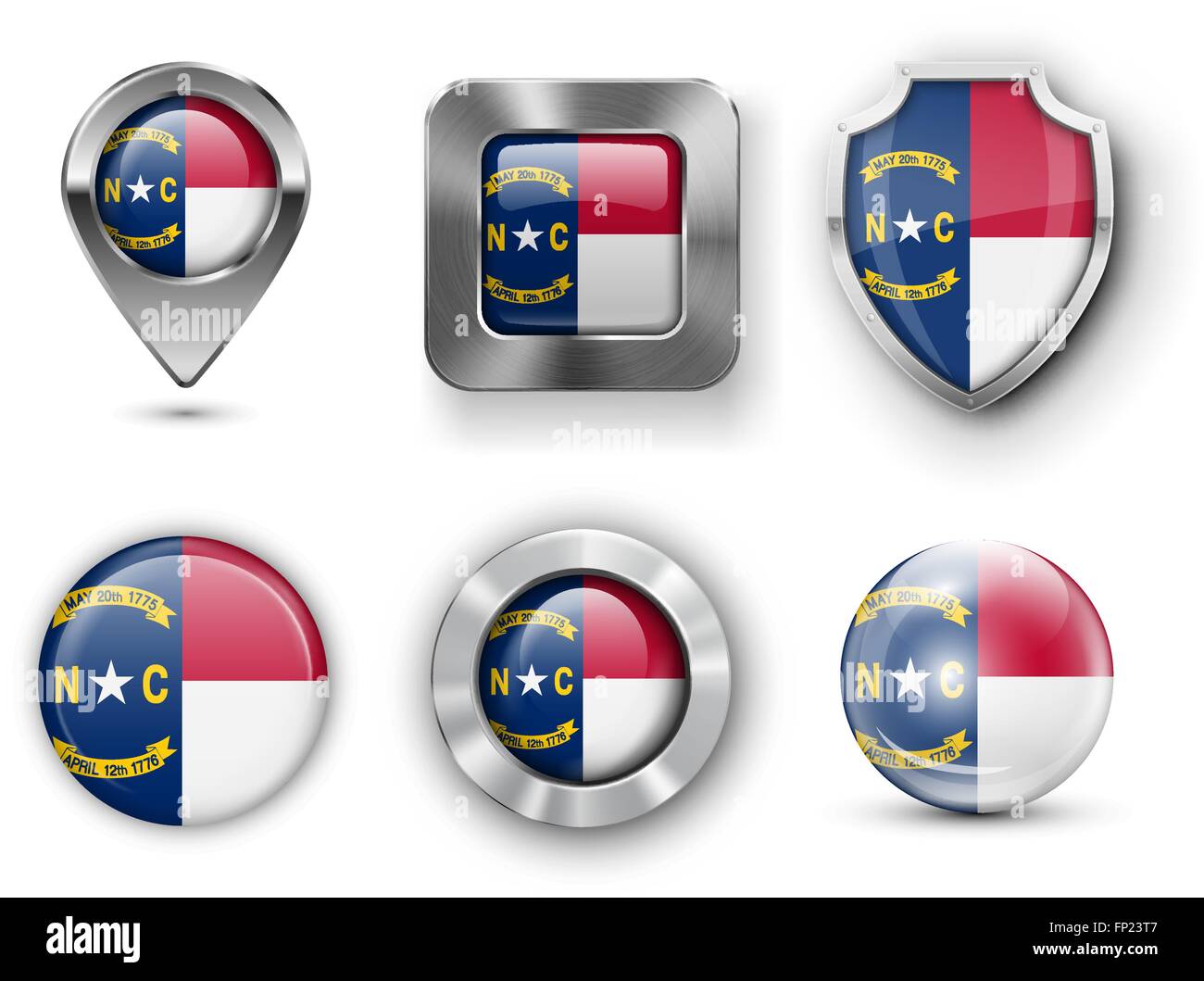 Us state north carolina map hi-res stock photography and images - Alamy