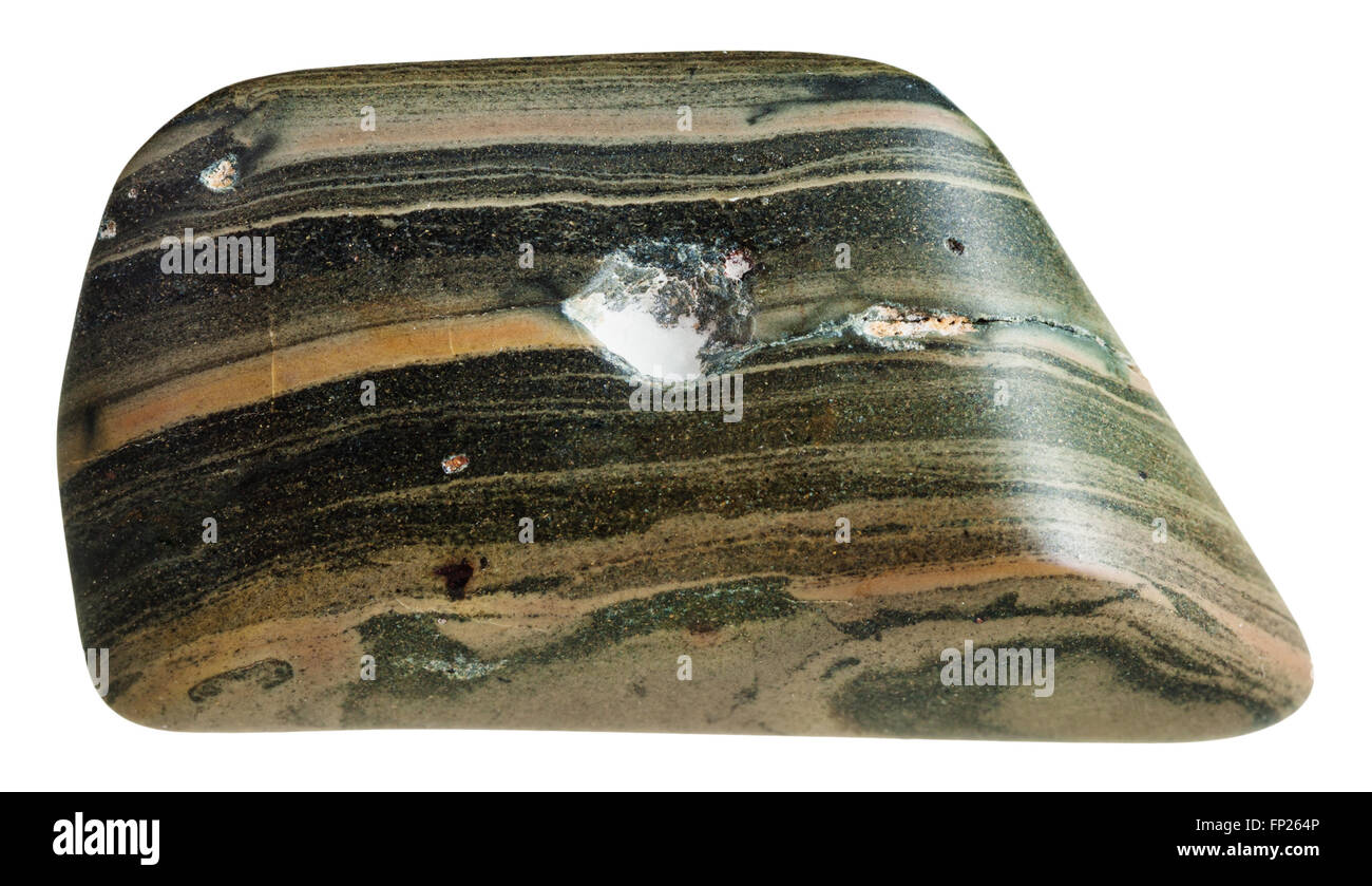 macro shooting of natural gemstone polished marl shale (marlstone