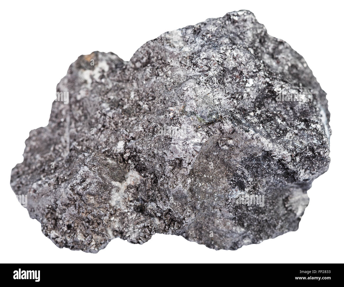 macro shooting of natural rock specimen piece of graphite mineral