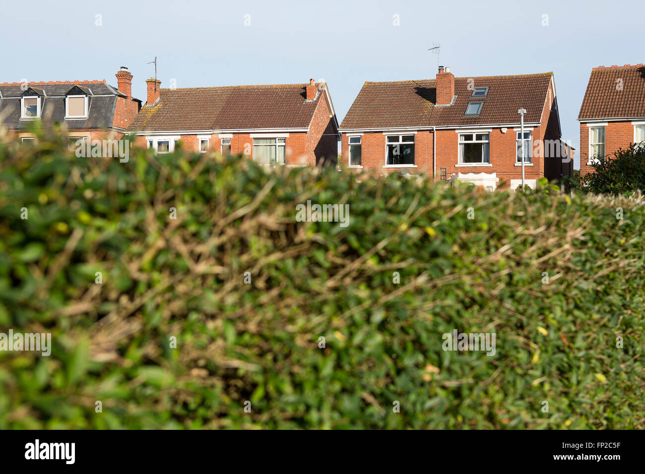 Uk housing in Gloucester. Stock Photo