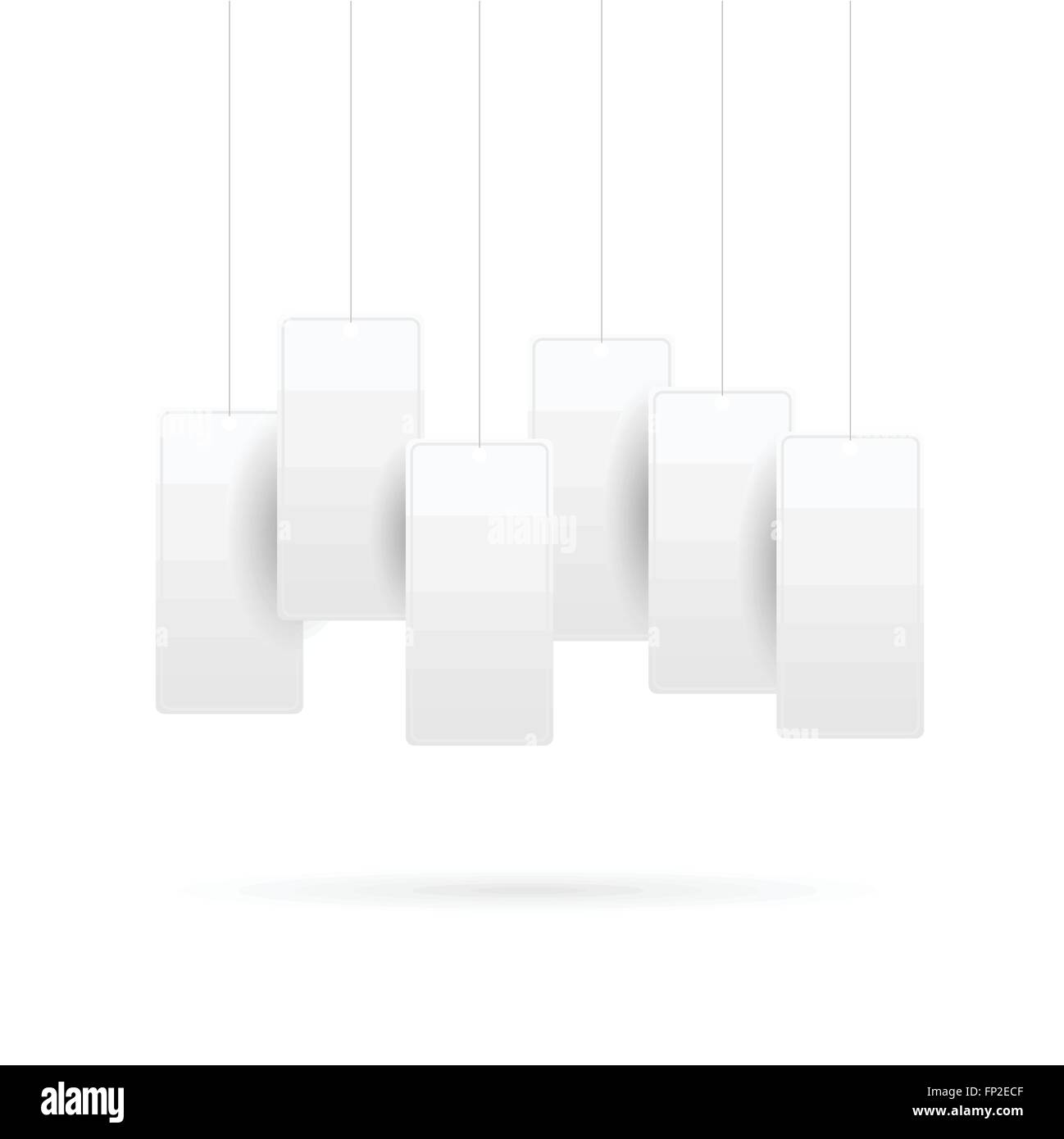 Illustration Of Blank Tags Isolated On A White Background Stock Vector
