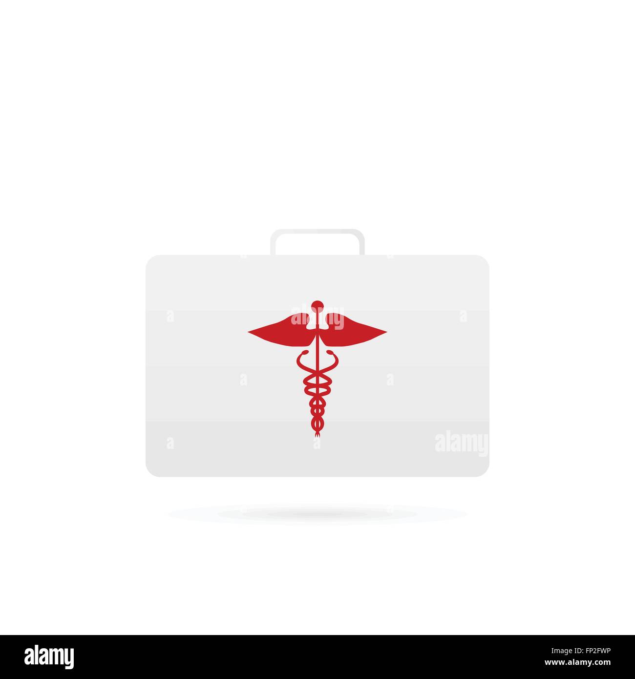 Illustration of a medical first aid kit isolated on a white background ...