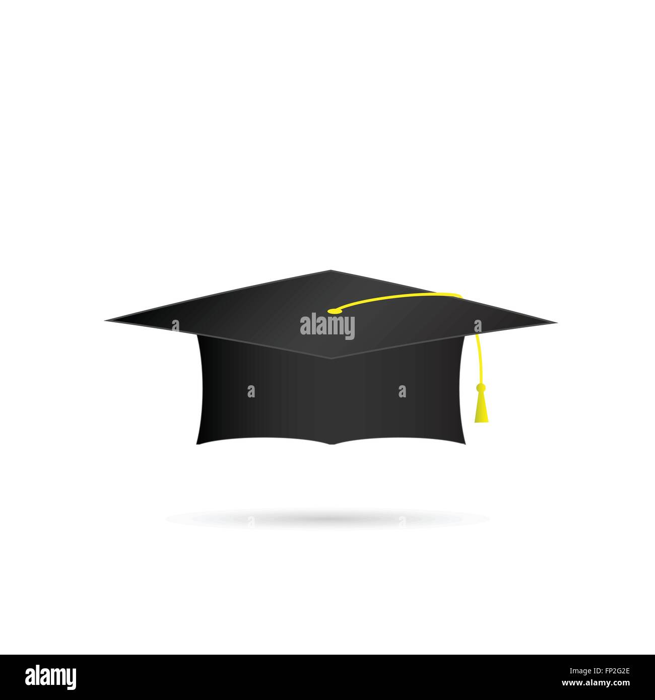 Illustration of a graduation cap isolated on a white background Stock ...