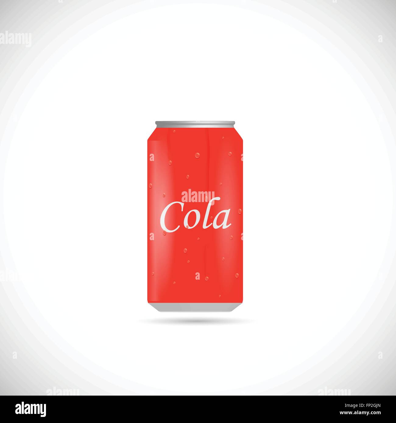 Illustration of an aluminum cola can isolated on a white background ...
