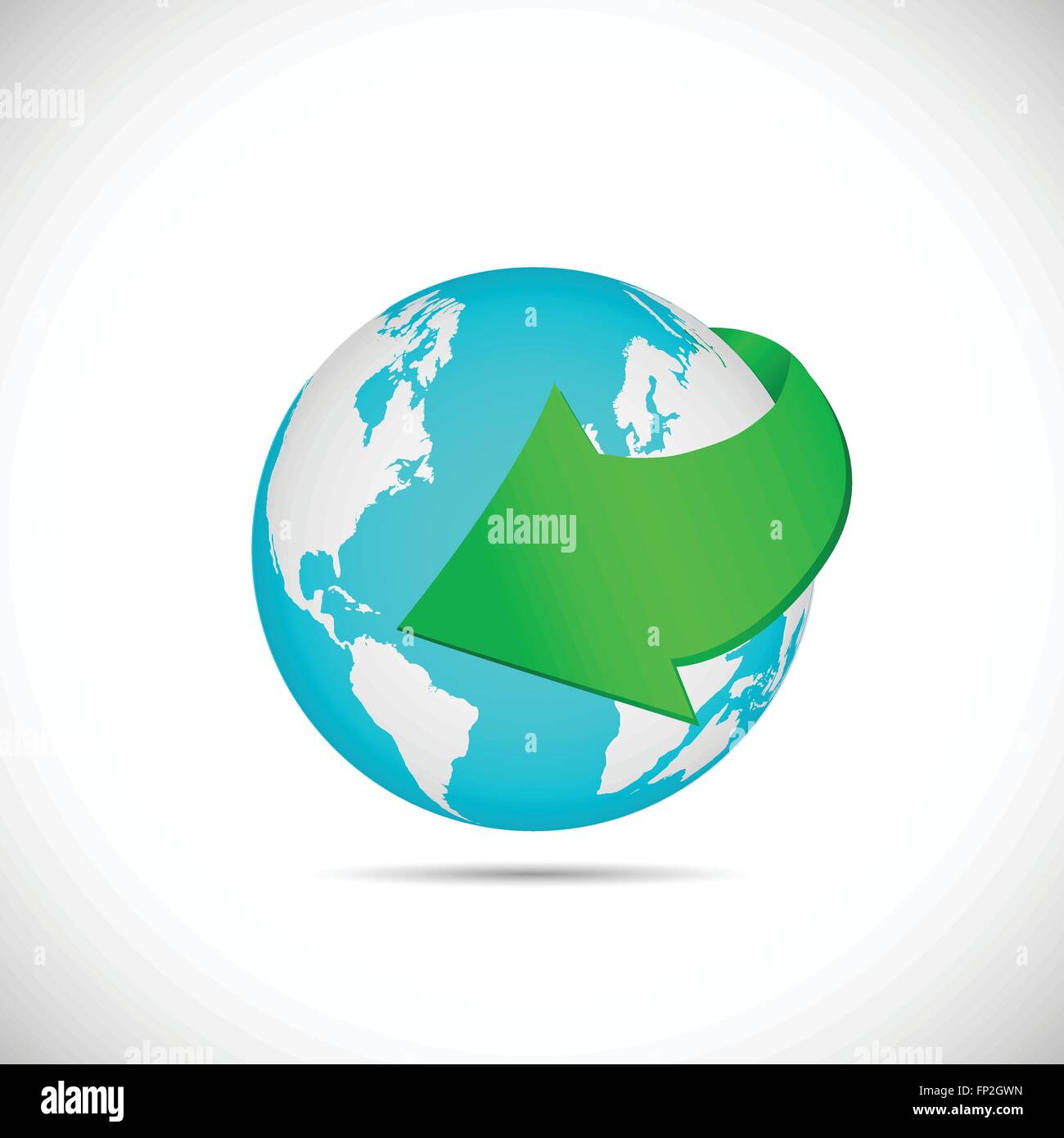 Illustration of a world globe isolated on a white background Stock ...