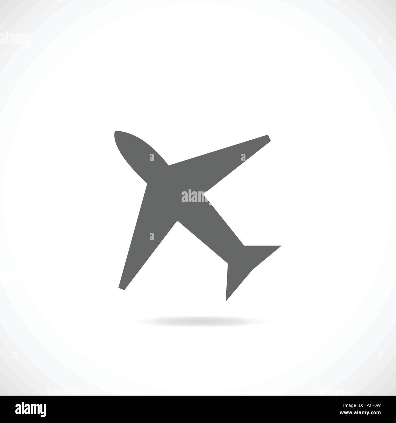 Illustration of an airplane silhouette isolated on a white background ...
