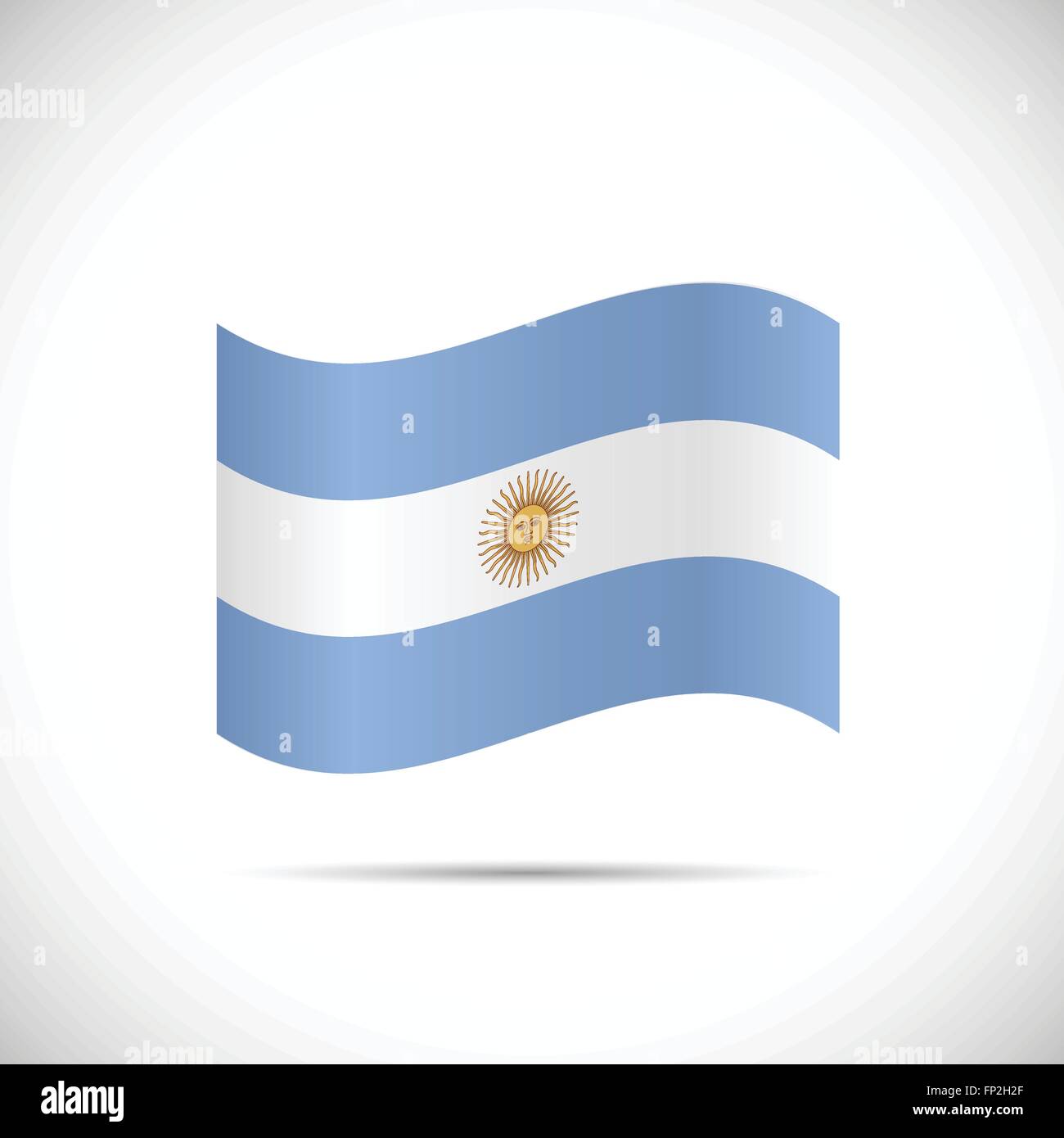 Illustration Of The Flag Of Argentina Isolated On A White Background Stock Vector Image And Art 