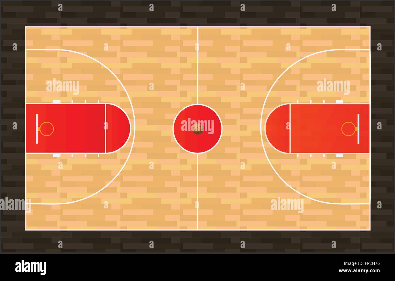 Basketball court floor plan hires stock photography and images Alamy