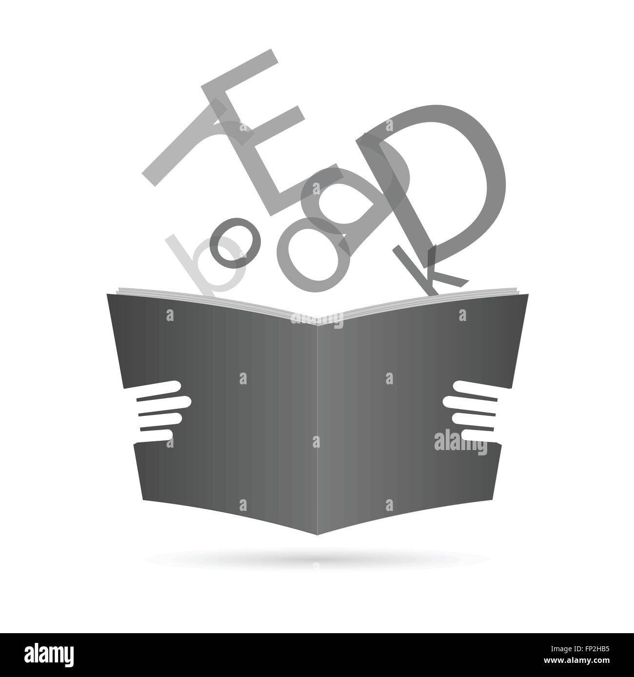 Illustration of a book icon isolated on a white background Stock Vector ...