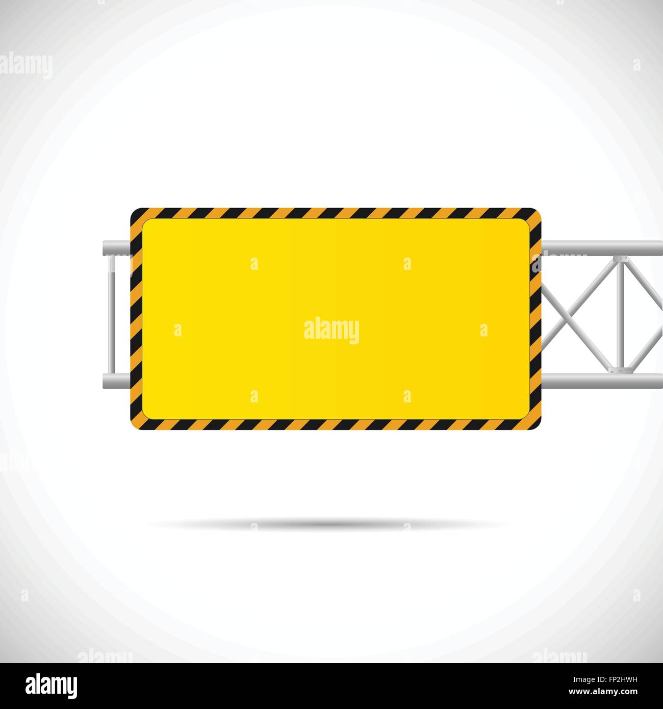 Illustration of a construction road sign isolated on a white background. Stock Vector