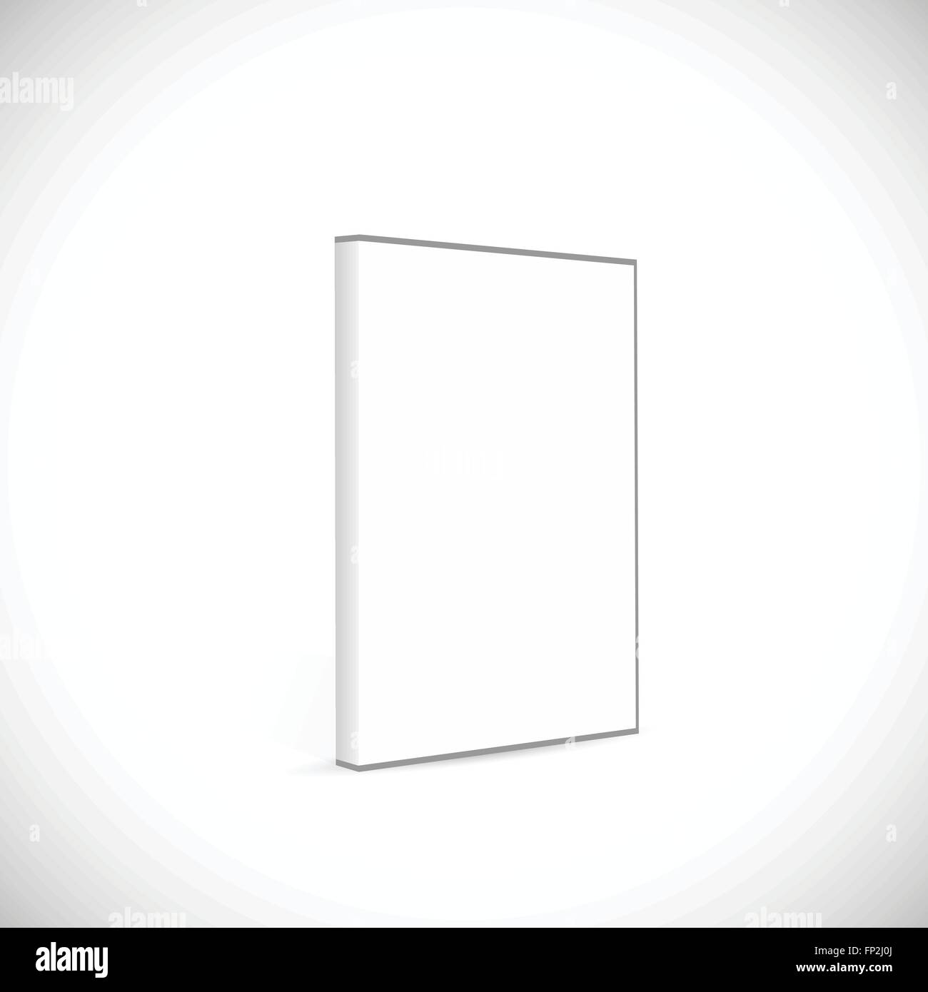 Illustration of a blank DVD case isolated on a white background Stock