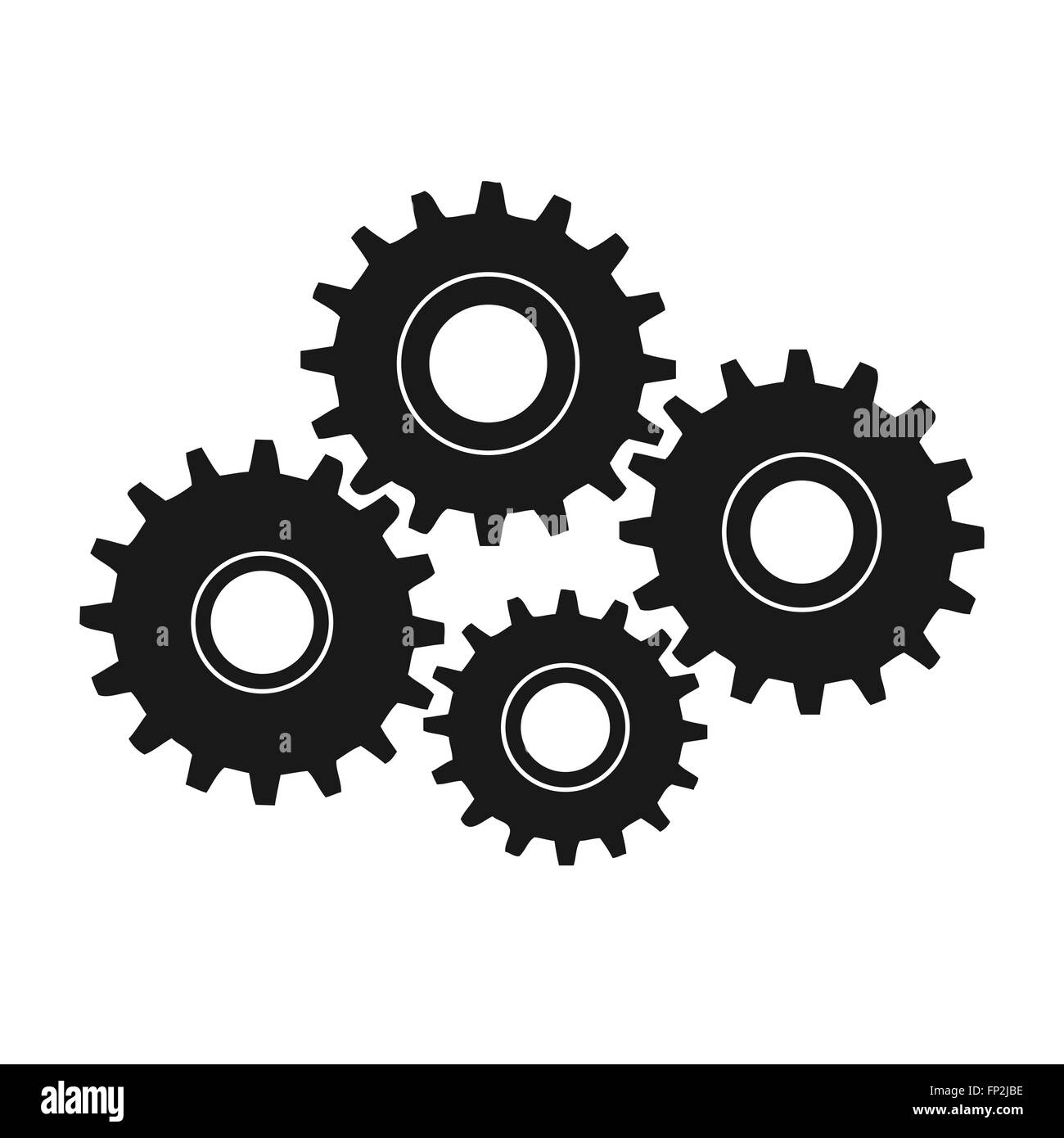 Gears vector illustraiton isolated on a white background Stock Vector Image & Art Alamy