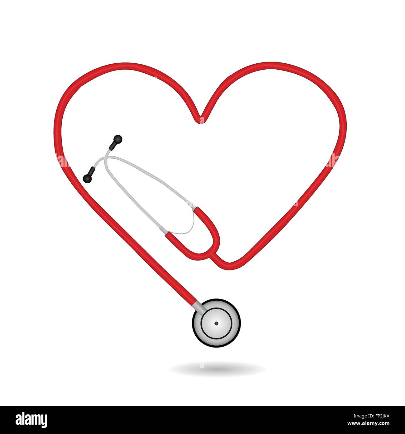 Image of a medical stethoscope isolated on a white background Stock ...