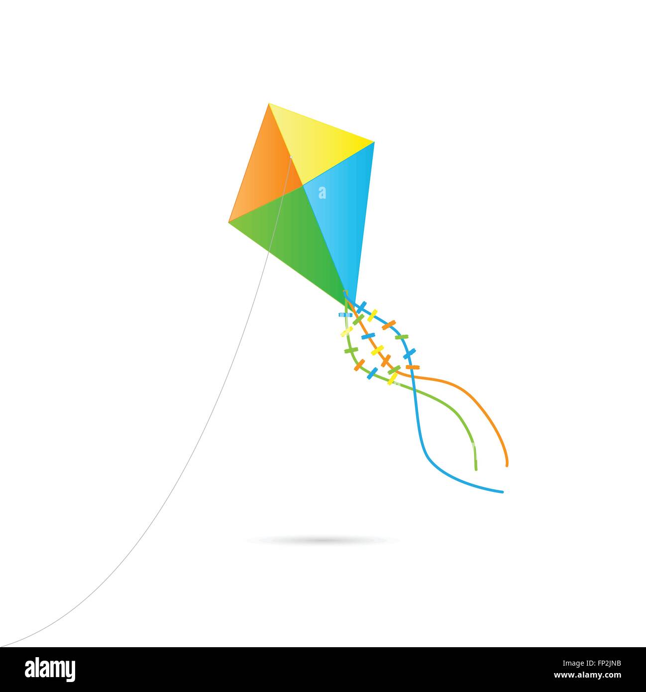 Illustration of a kite isolated on a white background Stock Vector ...