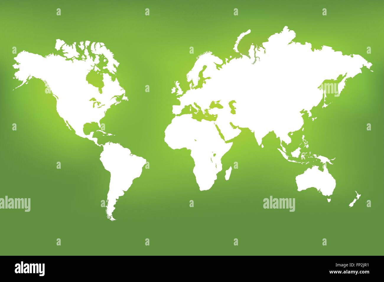 Image of a world map on a colorful green background Stock Vector Image ...