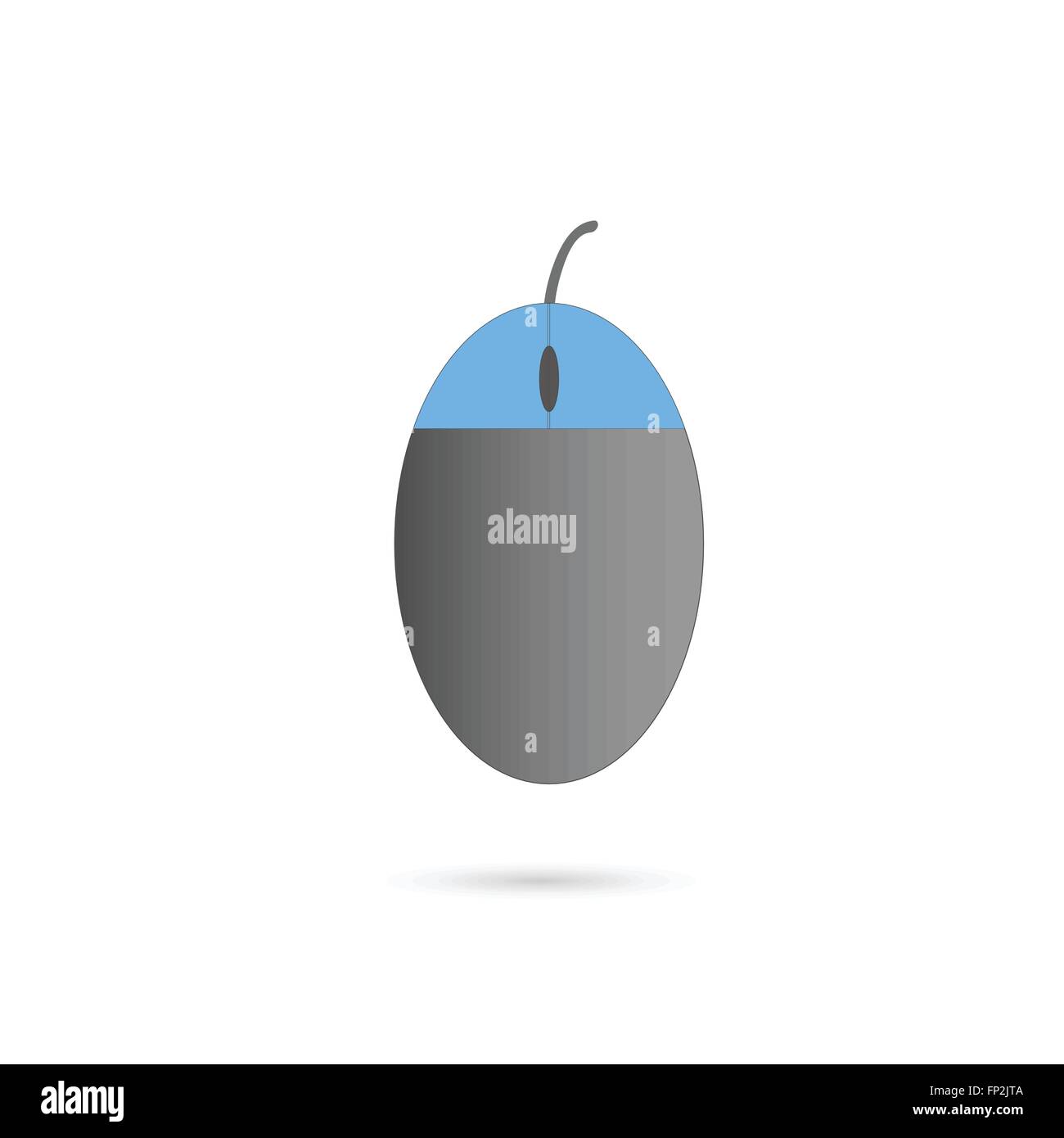 Illustration of a computer mouse isolated on a white background Stock ...