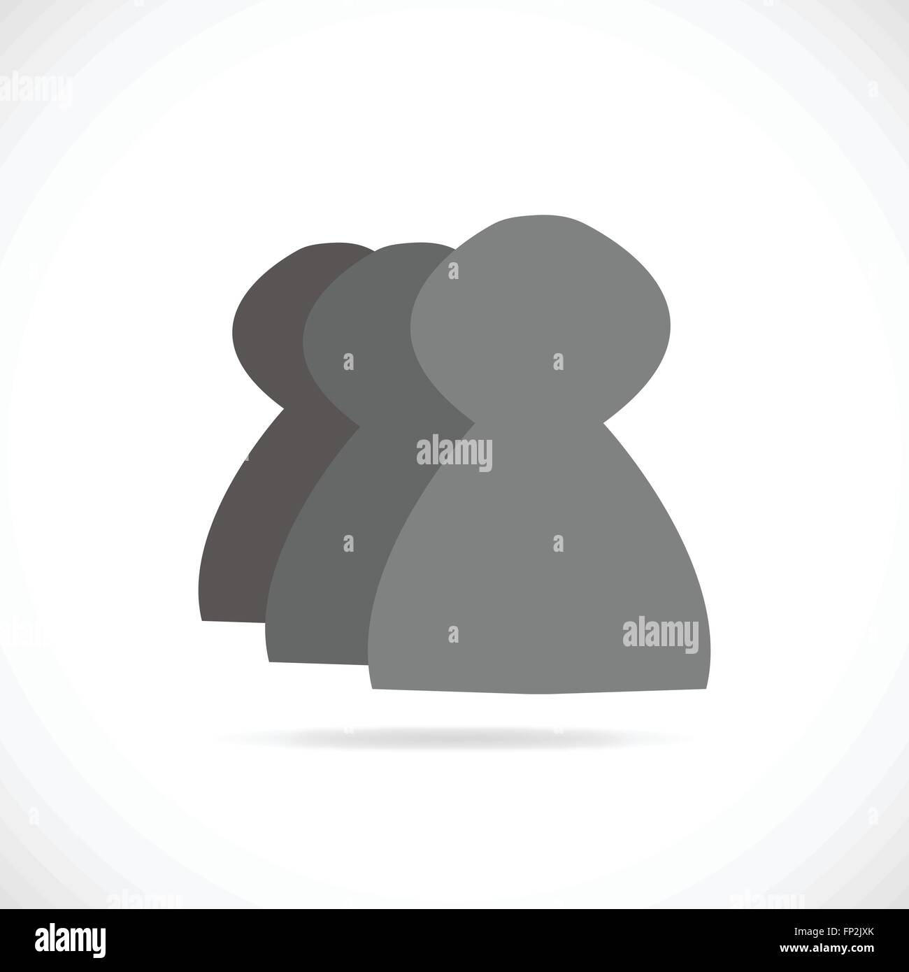 Illustration of a silhouette of people isolated on a white background ...