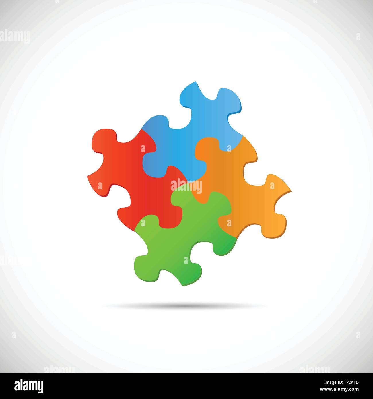 Illustration of puzzle pieces isolated on a white background Stock ...