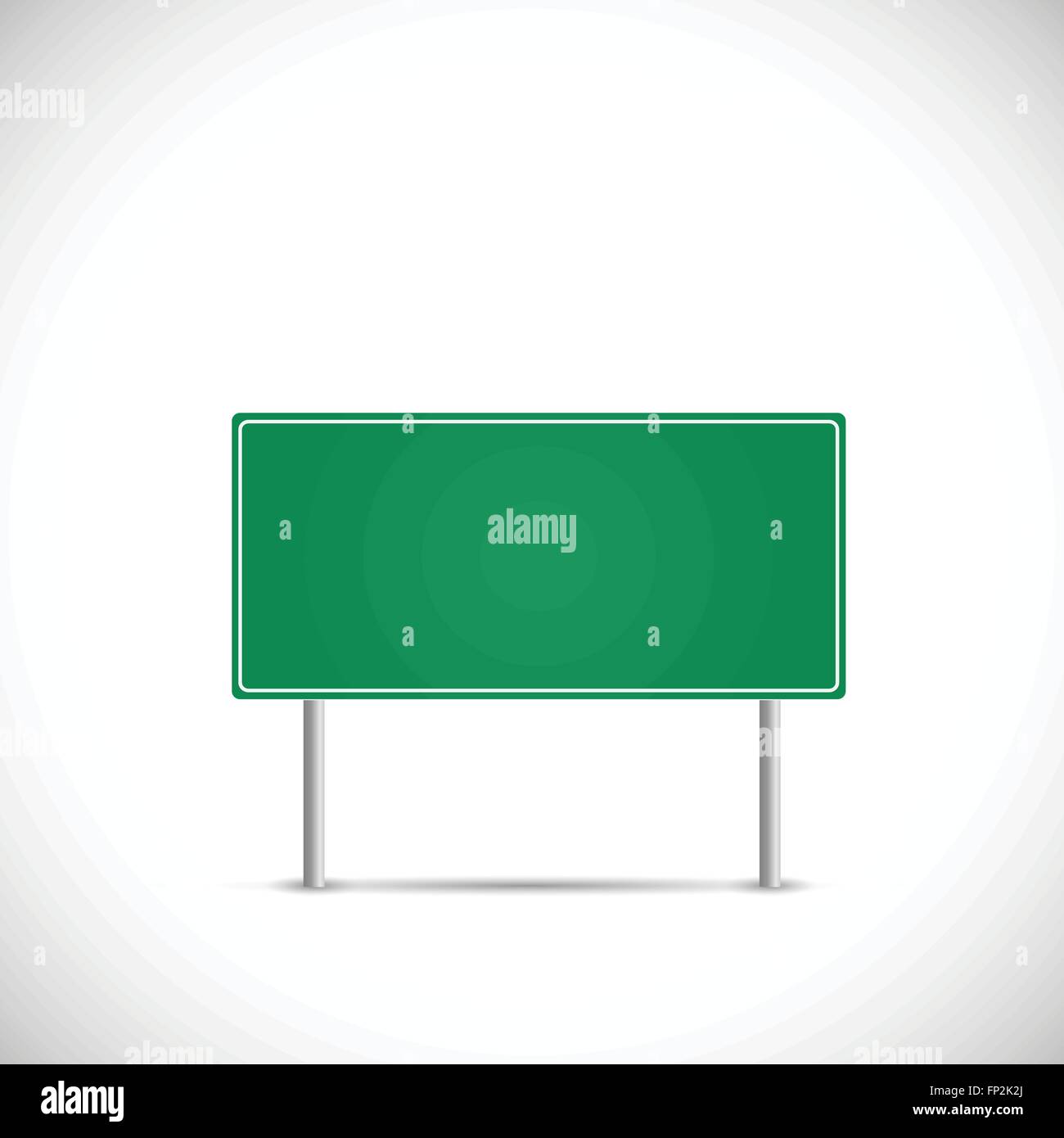Illustration of a blank road sign isolated on a white background Stock ...
