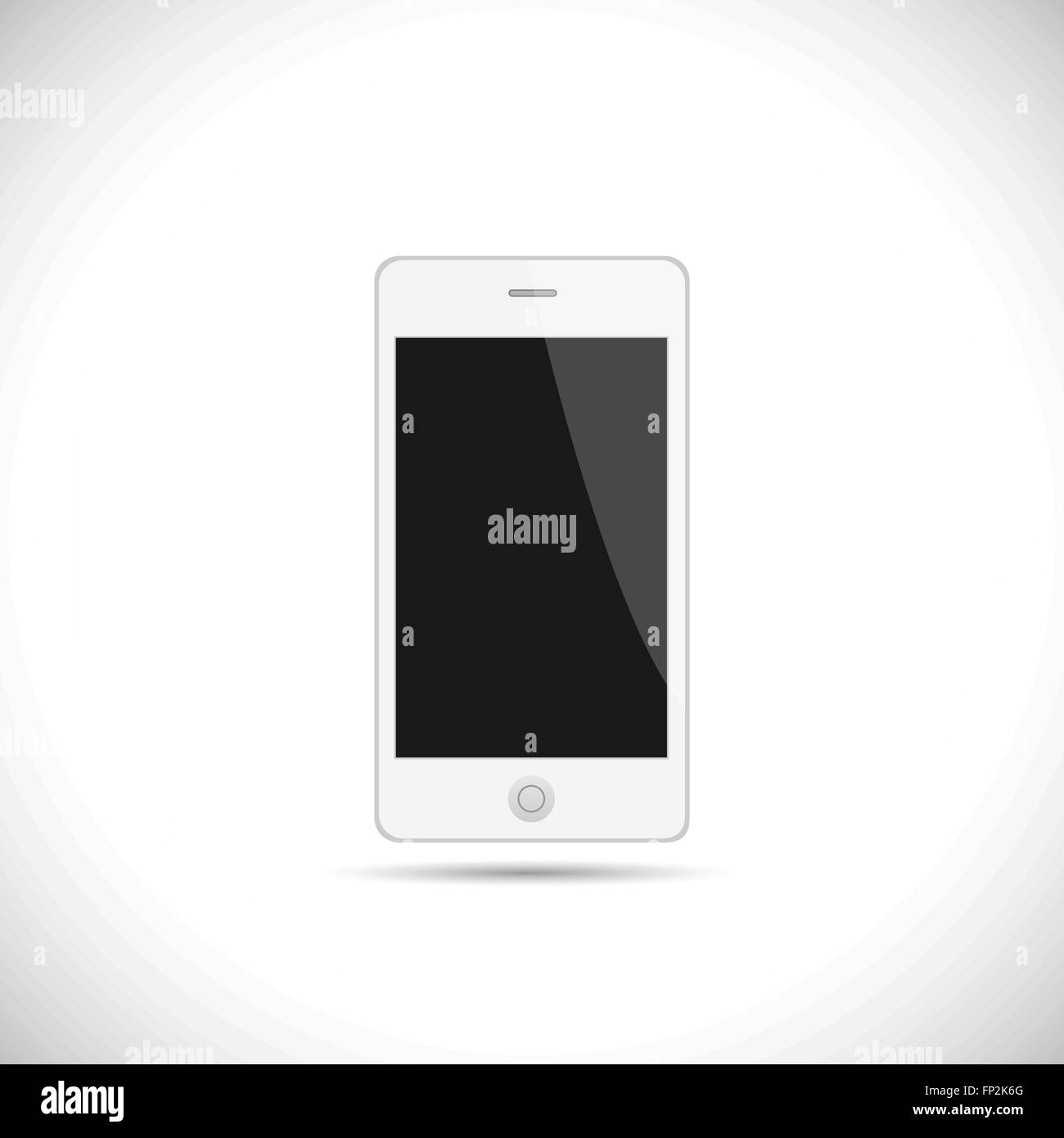 Illustration of a smartphone isolated on a white background Stock ...