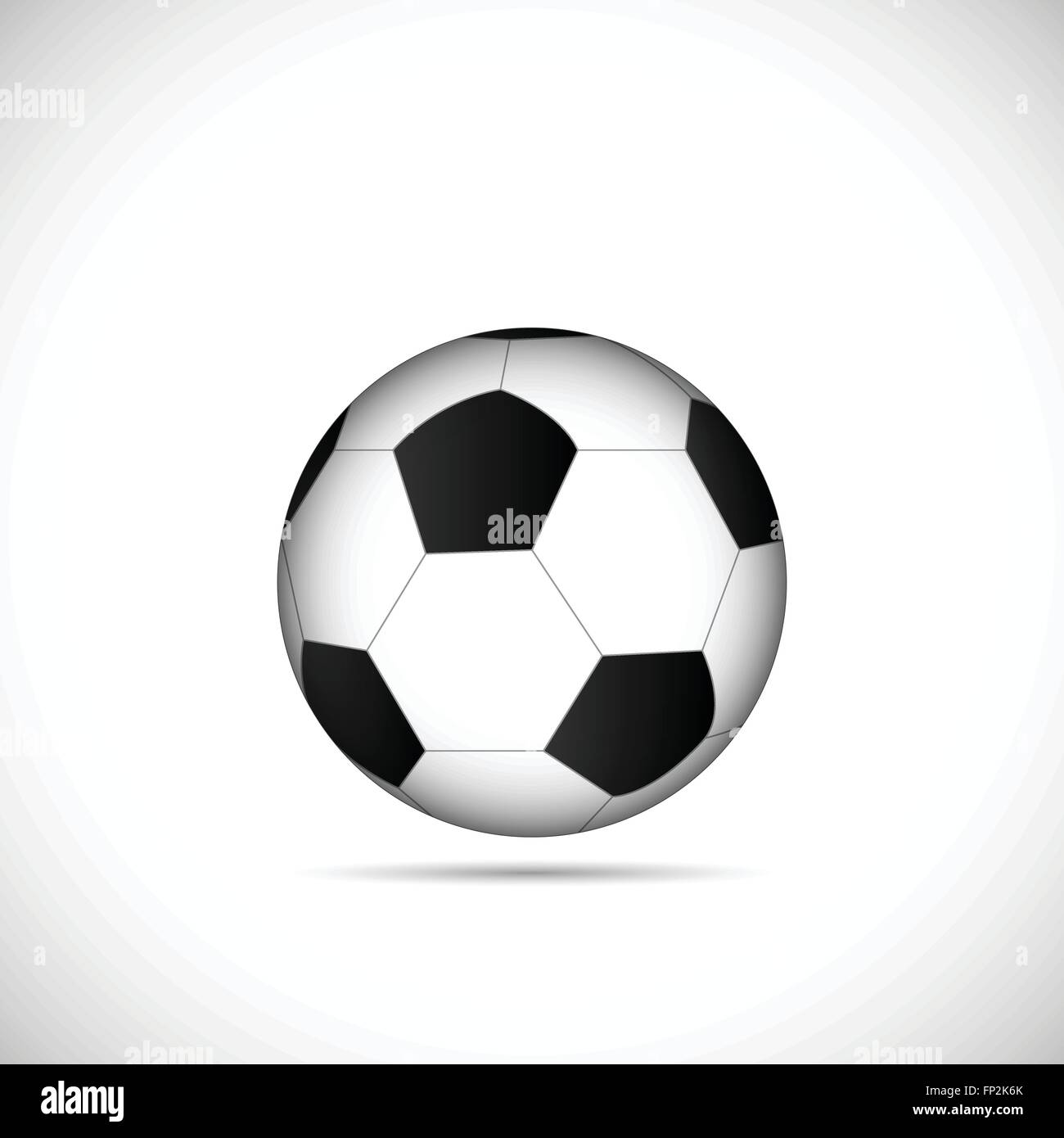 Illustration of a soccer ball isolated on a white background Stock ...