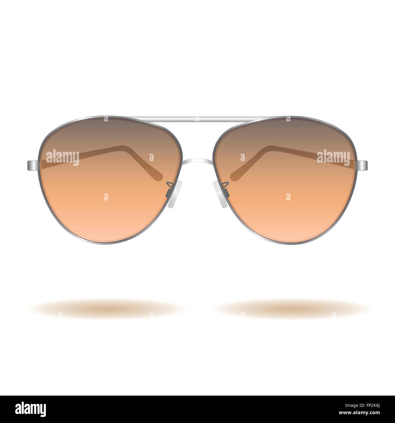 Image of sunglasses isolated on a white background. Stock Vector