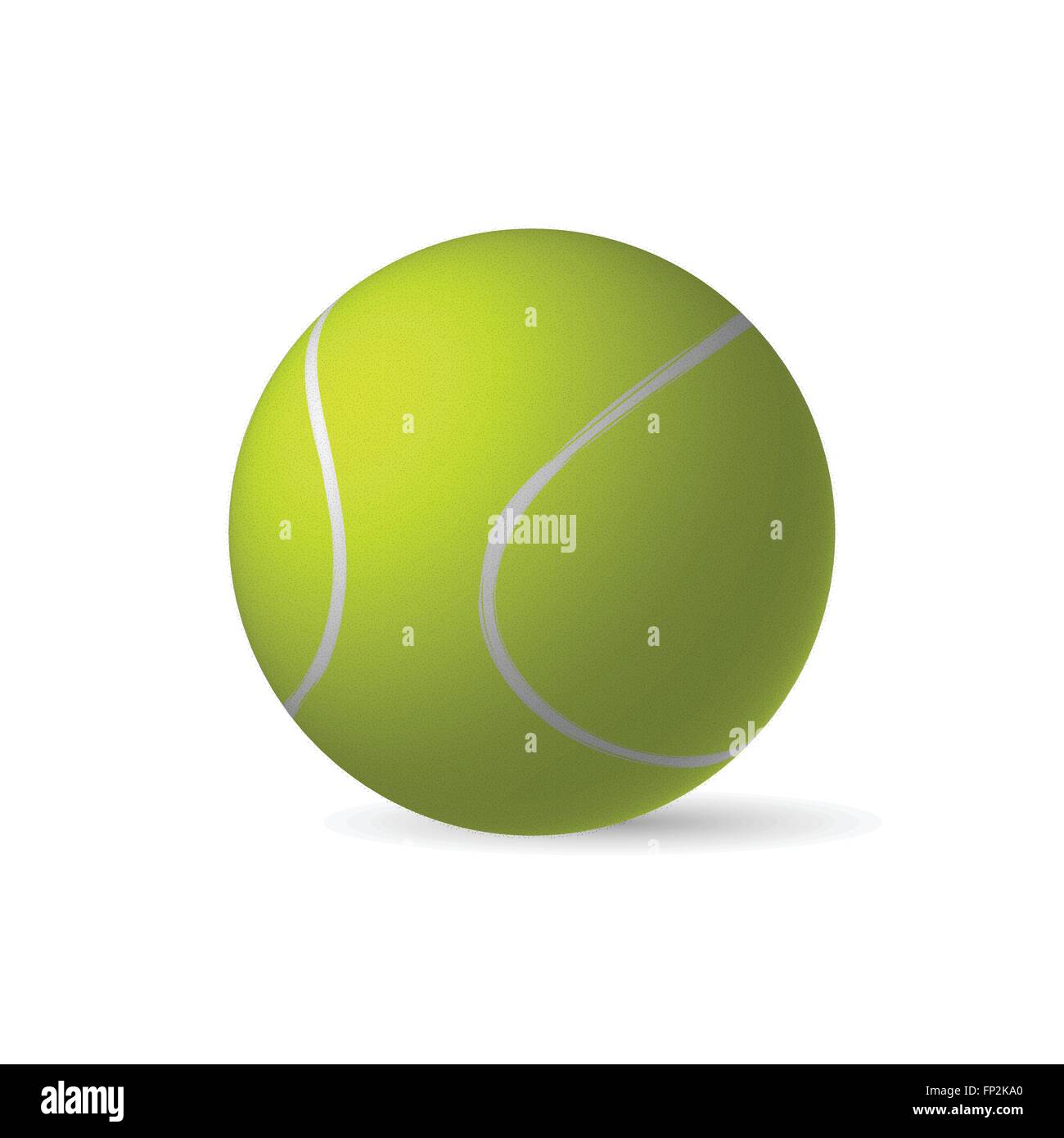 Illustration of a tennis ball isolated on a white background Stock ...