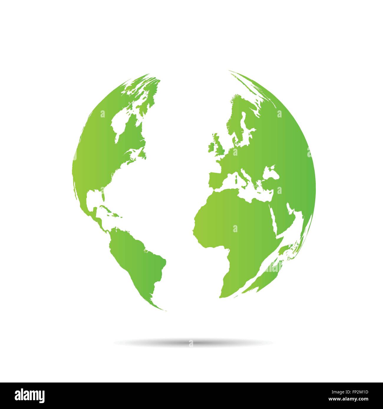 Illustration of a colorful world map isolated on a white background ...