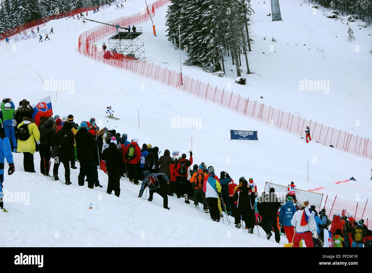 Jasna, LIPTOV, SLOVAKIA - MARCH 06, 2016: Event on the slovakian ski resort Jasna in Low Tatras. Stock Photo